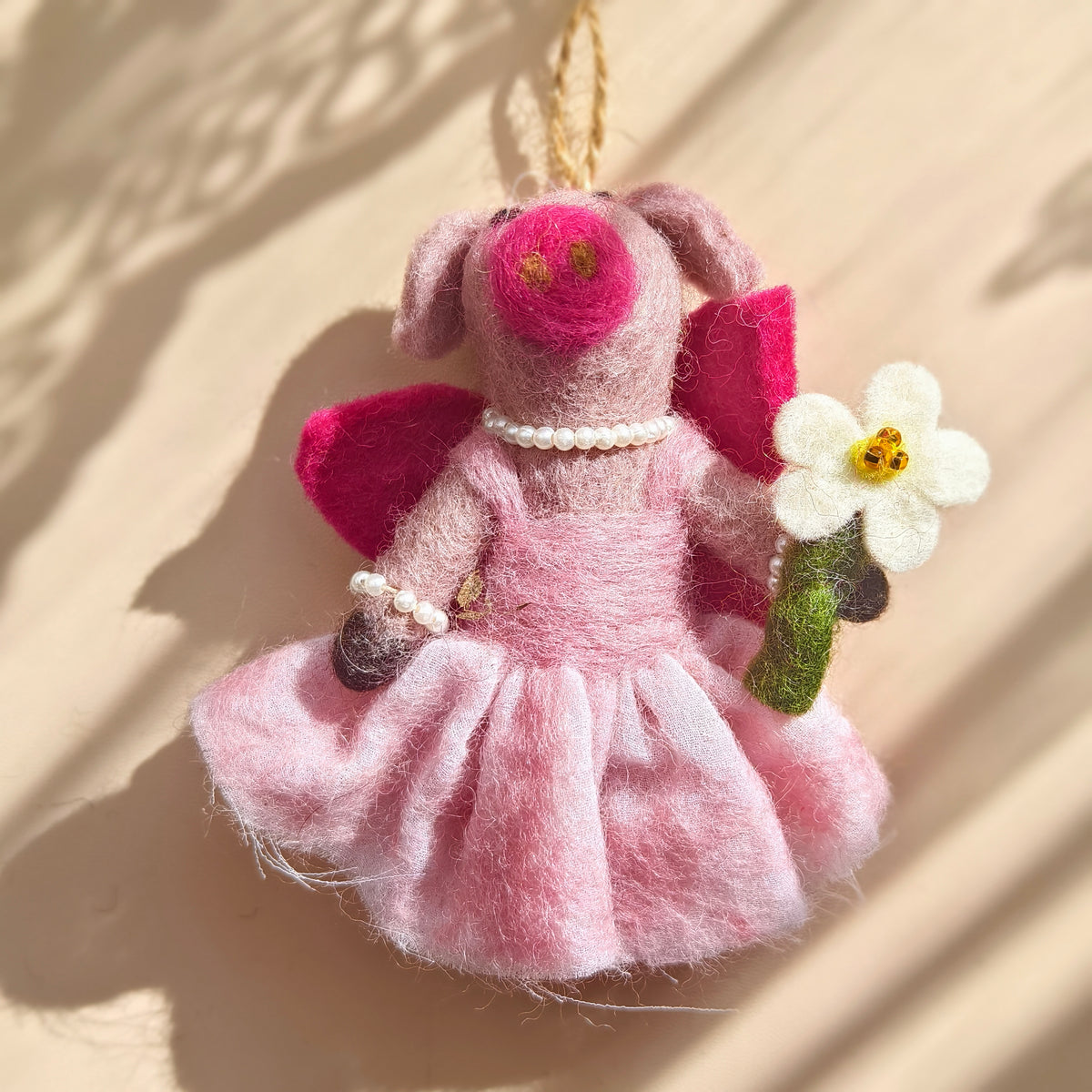 Little Piglets – Handmade Wool Felt Pig Ornaments