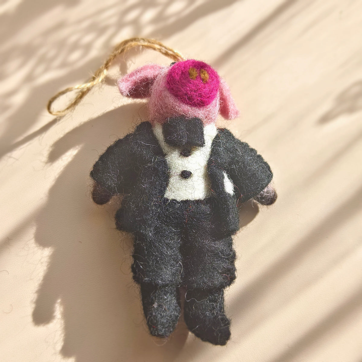 Little Piglets – Handmade Wool Felt Pig Ornaments