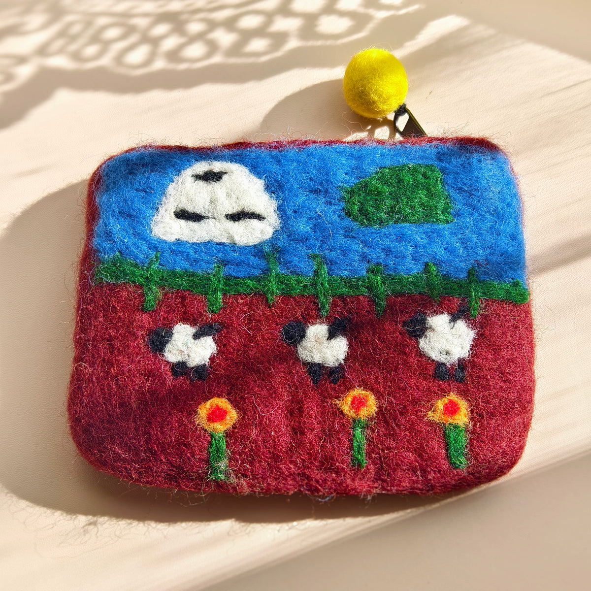 Little Felt Stories Zip Pouch – Handmade Wool Felt