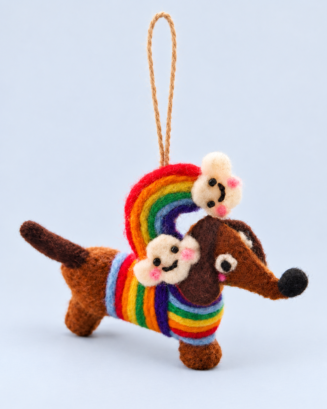 Faithful Little Dogs – Handmade Wool Felt Dog Charms & Ornaments
