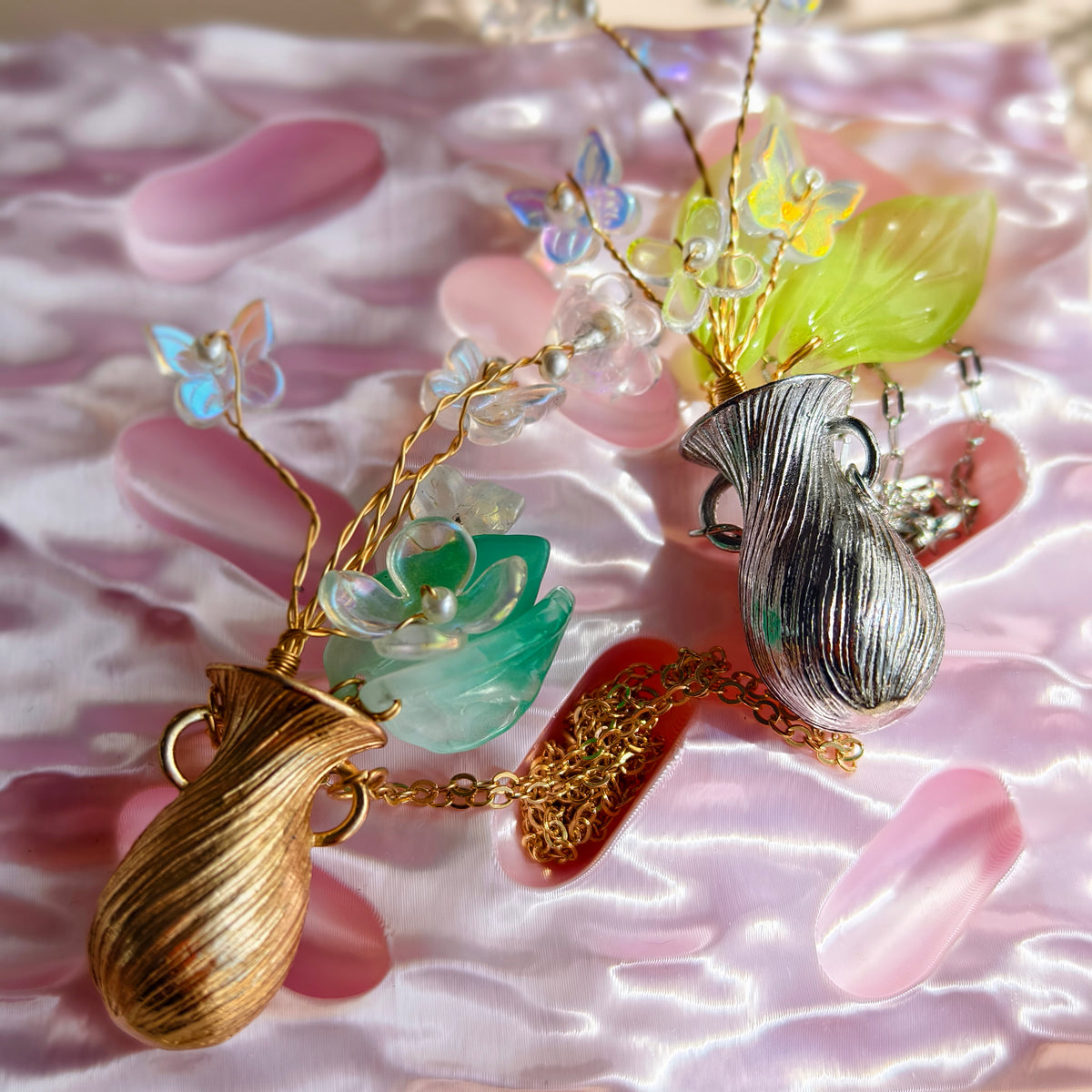 Little Vase Necklace – Detachable Fairy Garden Pendant