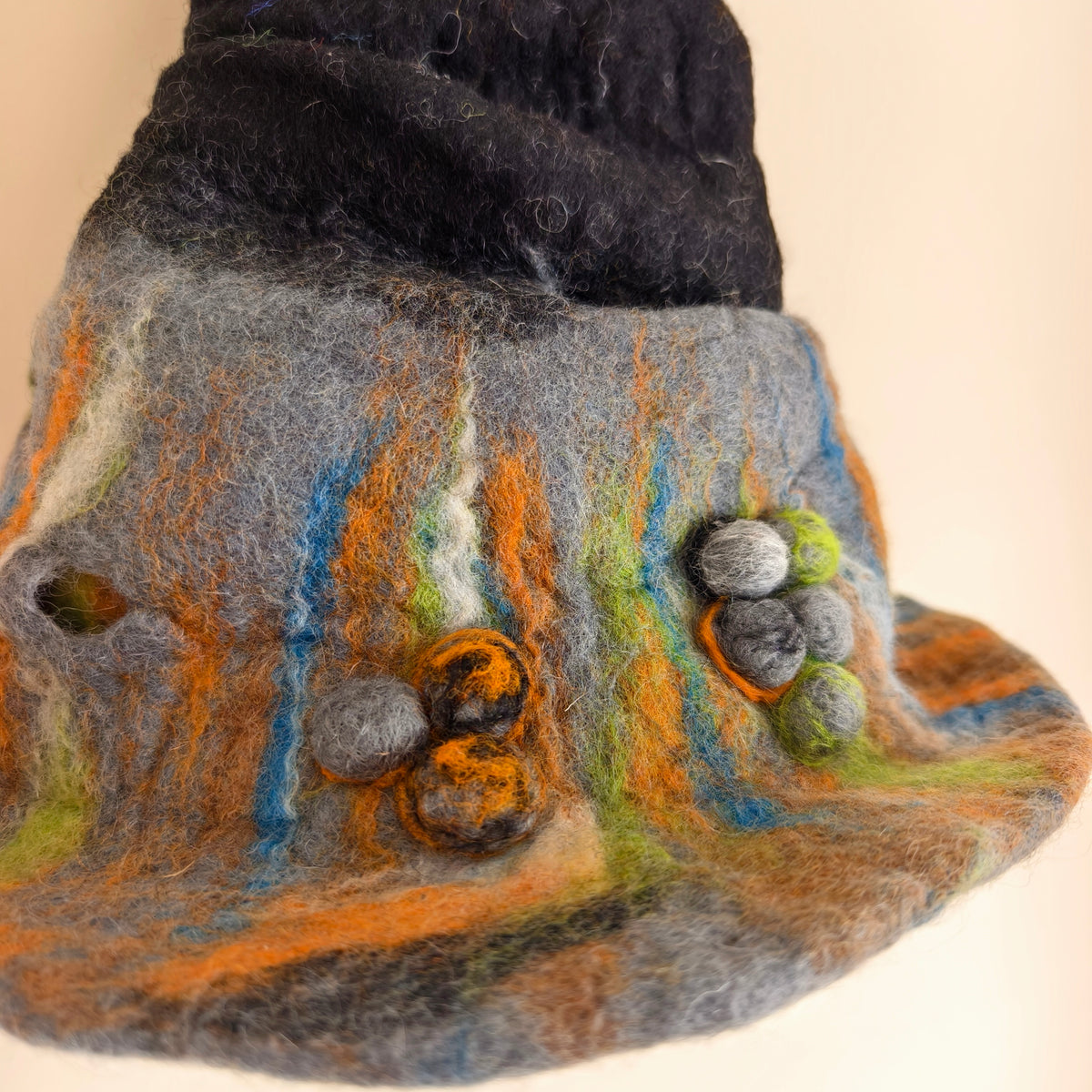 A Twist of Woodland Magic – Handmade Wool Felt Fairy Hat