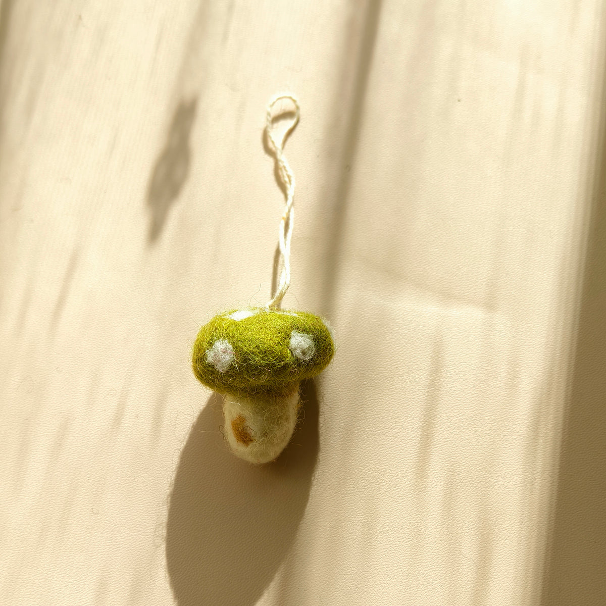 Woodland Mushroom Ornaments – Handmade Wool Felt