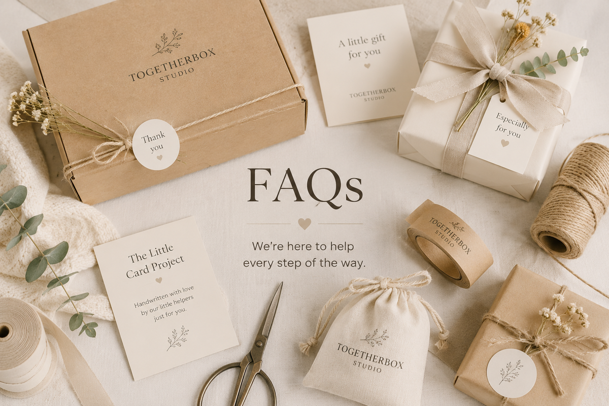 Togetherboxstudio FAQs Banner