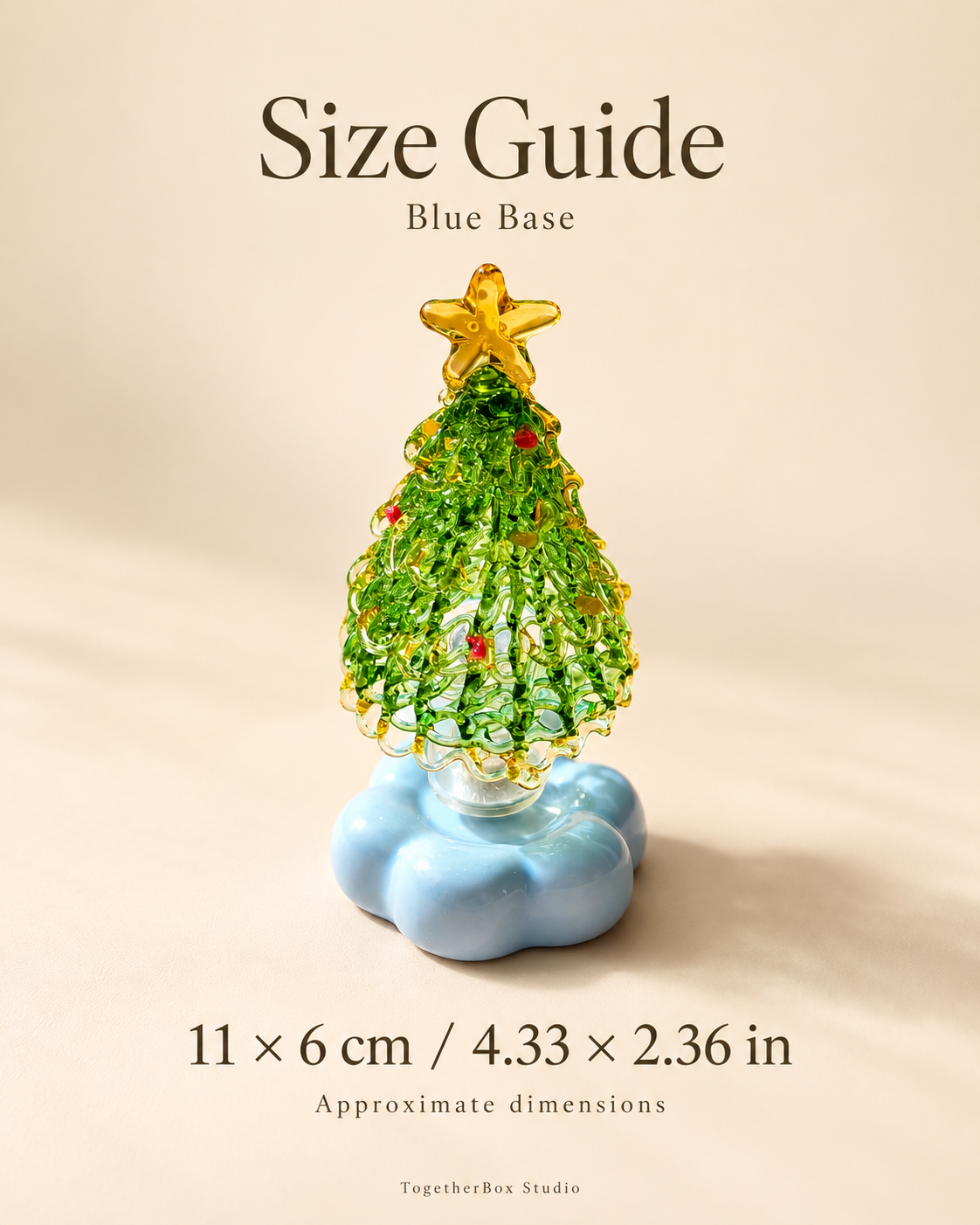 Three Little Stars of Christmas – Openwork Glass Tree Ornaments
