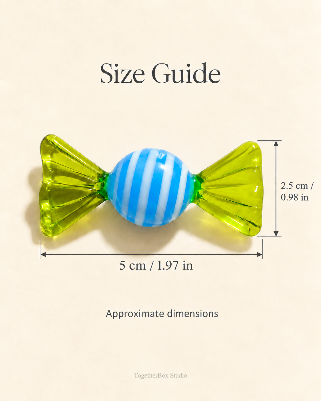 A Stripe of Seaside Cheer – Glass Sweet Ornaments