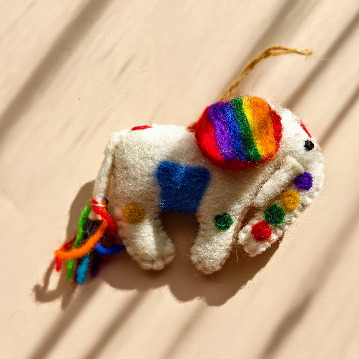Gentle Giants – Handmade Wool Felt Elephant Ornaments