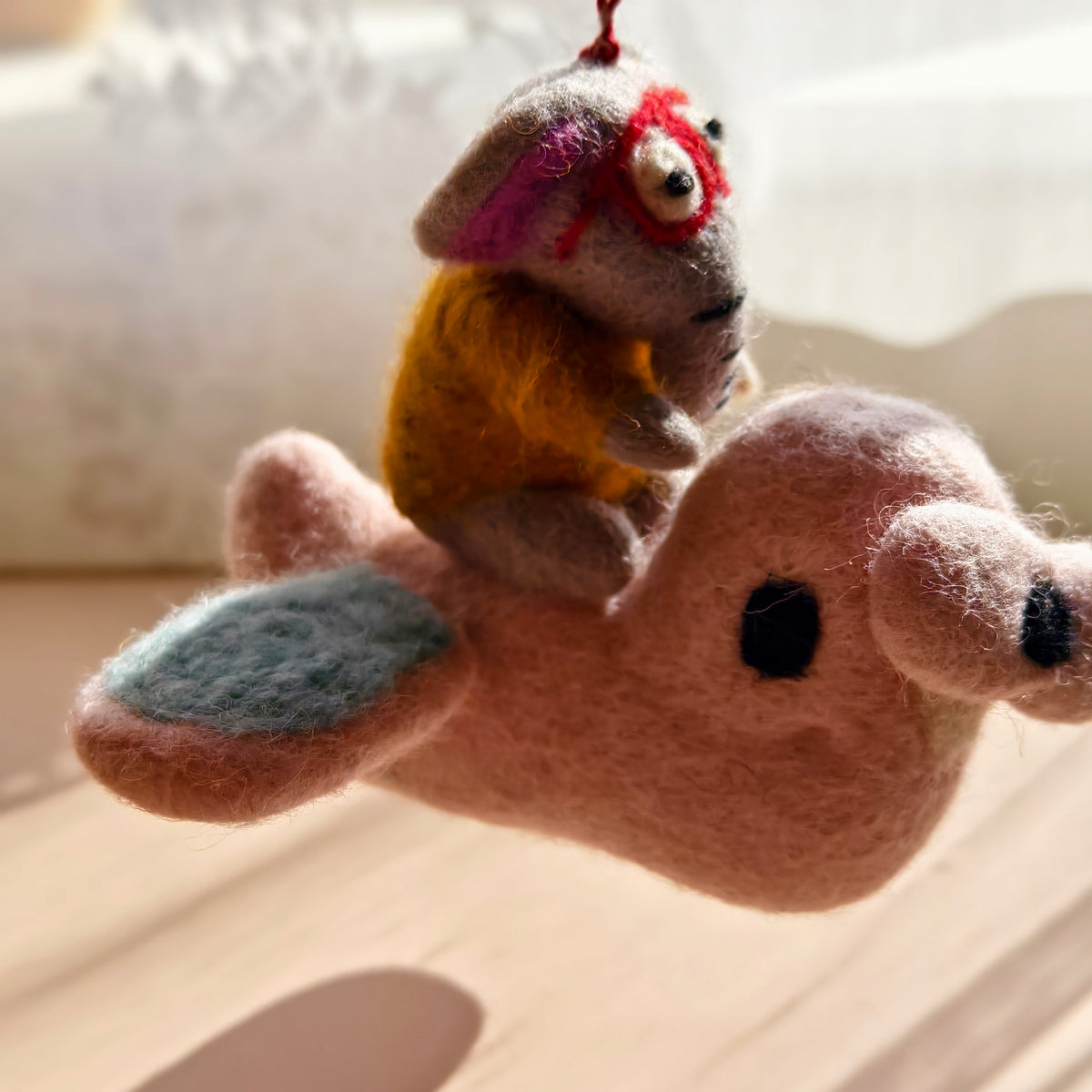 Gentle Giants – Handmade Wool Felt Elephant Ornaments