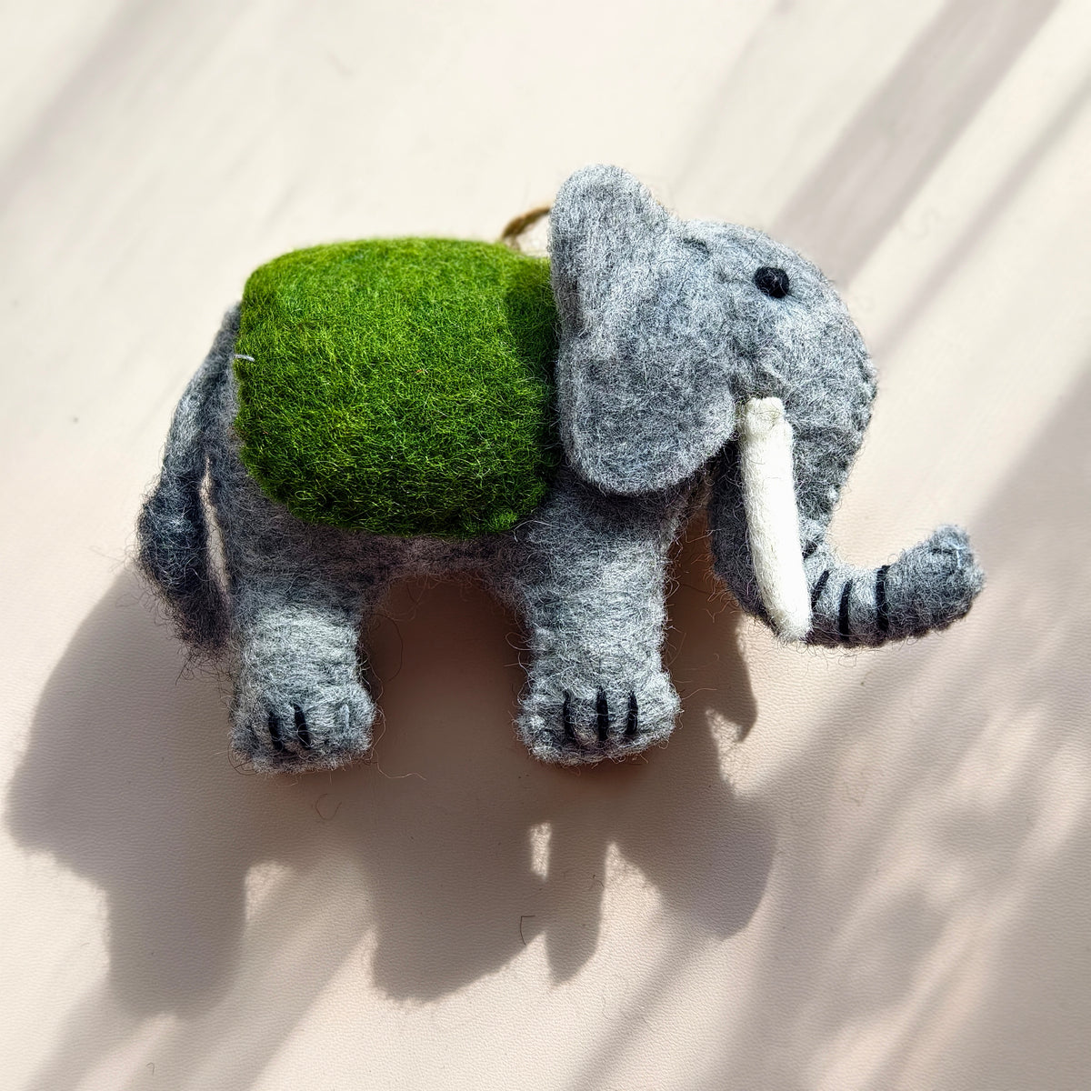 Gentle Giants – Handmade Wool Felt Elephant Ornaments