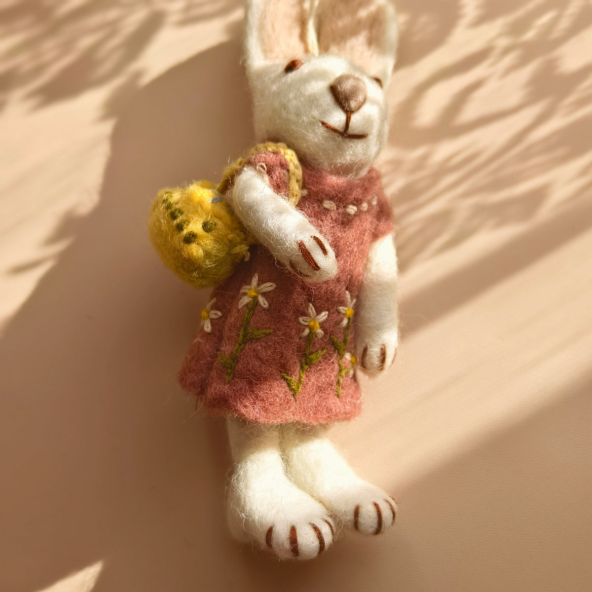 Three Little Rabbits – Handmade Wool Felt Rabbit Ornaments