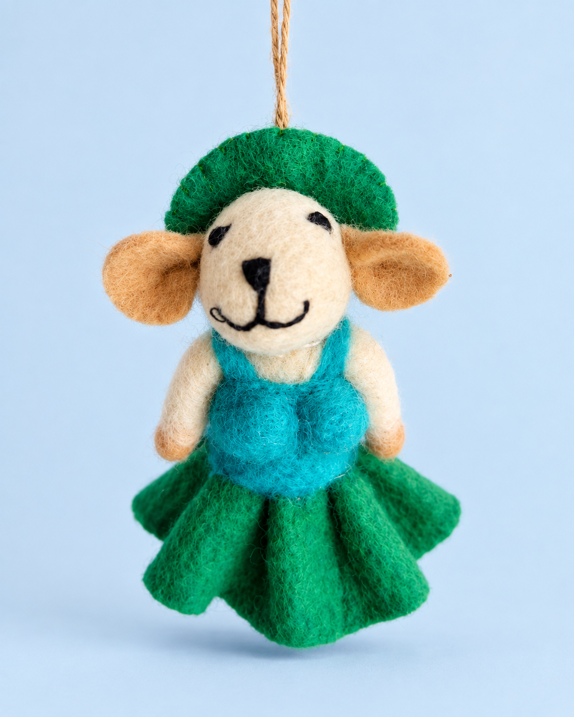 Little Sisters – Handmade Wool Felt Doll Ornaments