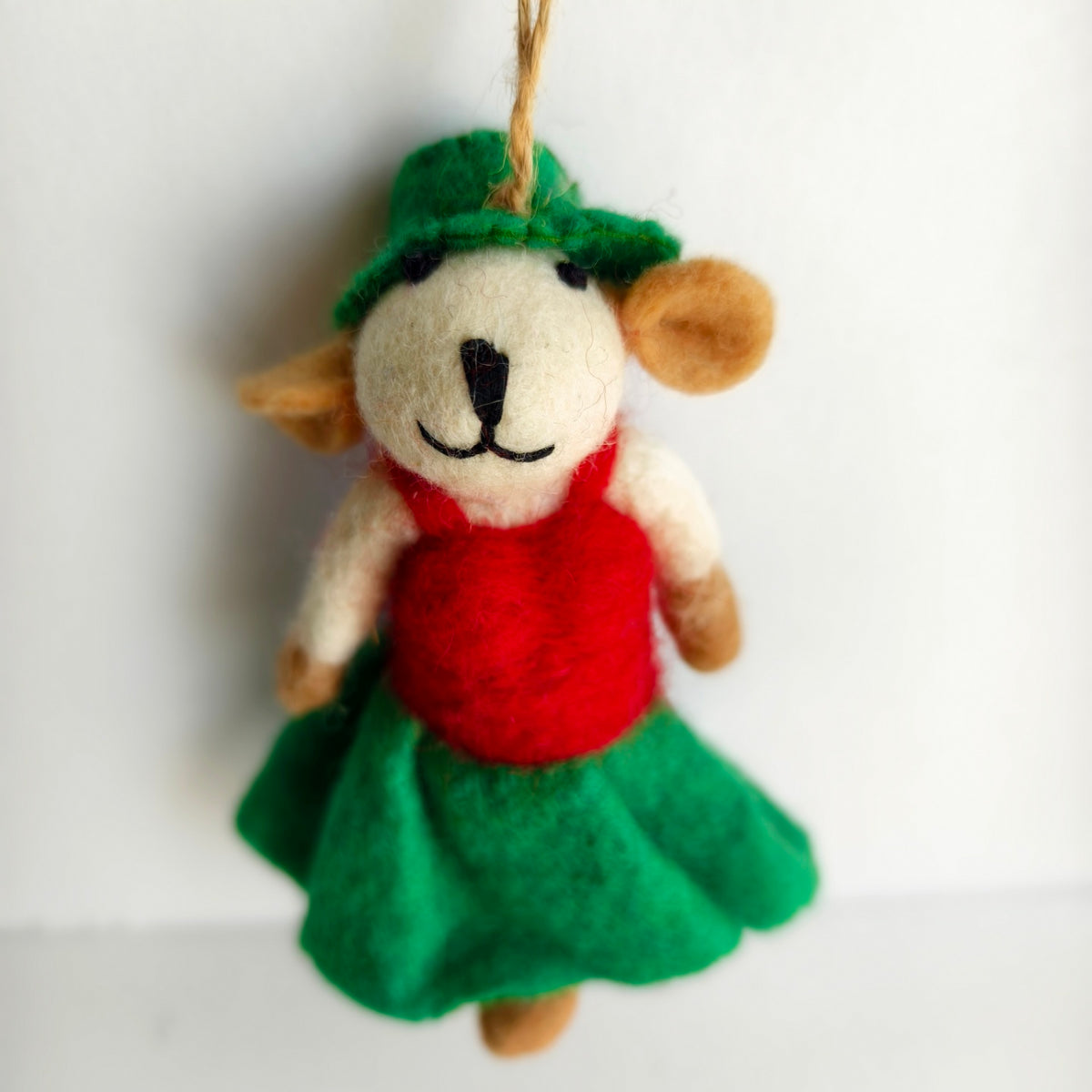 Little Sisters – Handmade Wool Felt Doll Ornaments