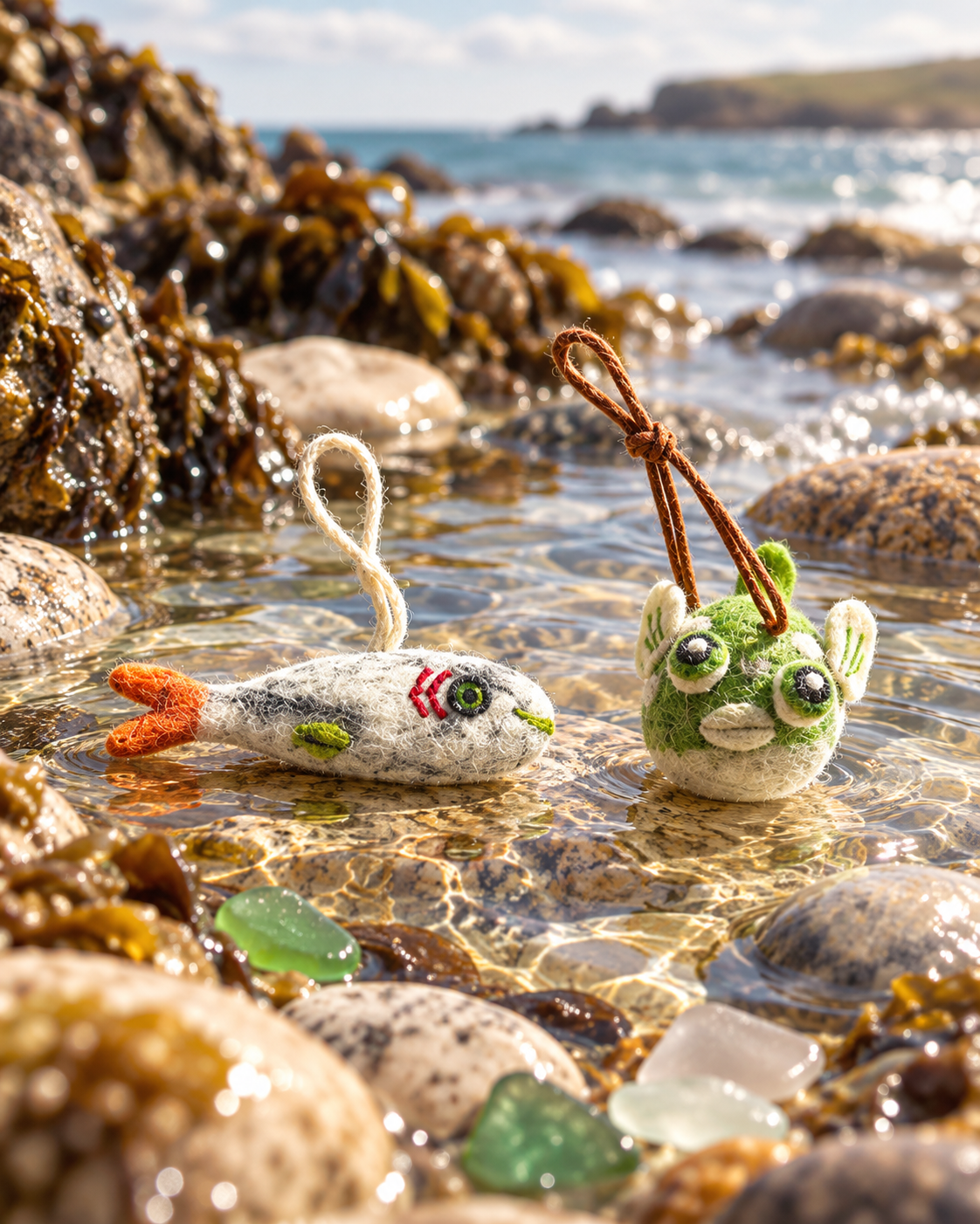 Little Fish Friends – Handmade Wool Felt Charms