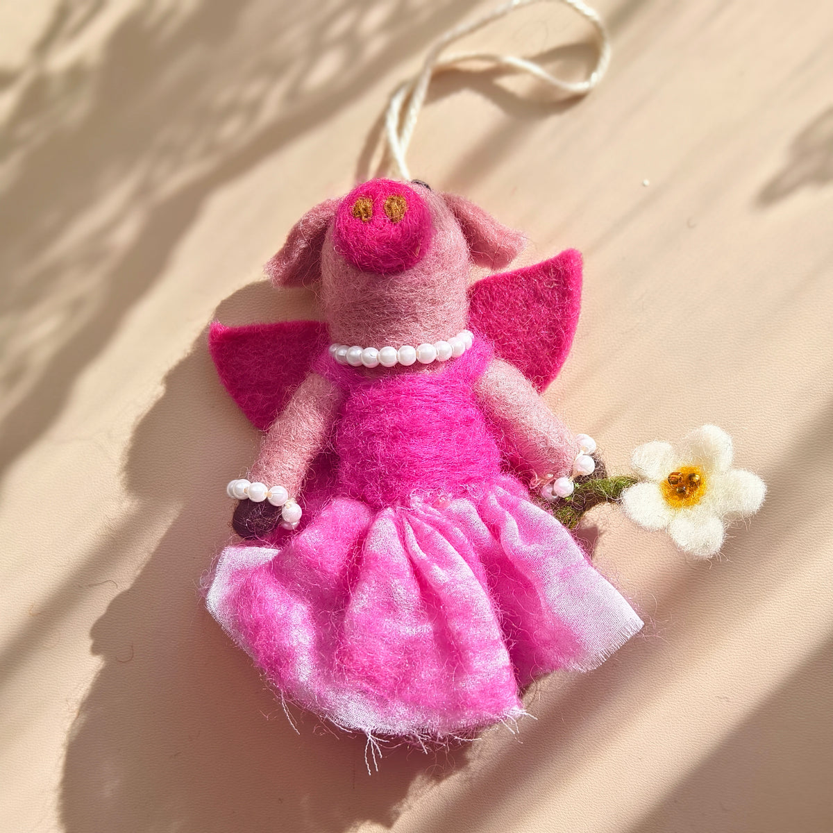 Little Piglets – Handmade Wool Felt Pig Ornaments