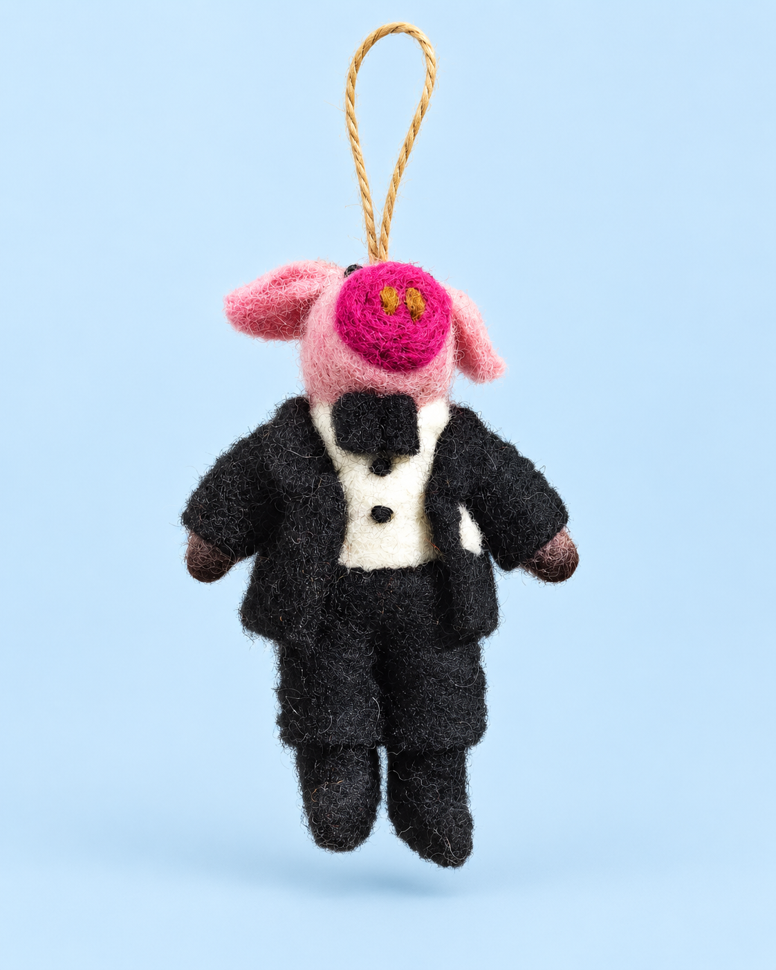 Little Piglets – Handmade Wool Felt Pig Ornaments