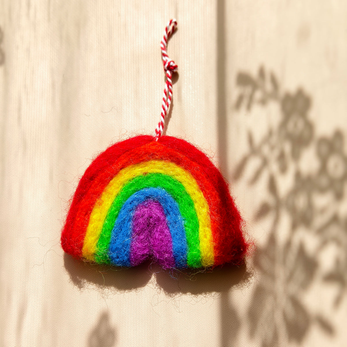 After the Rain – Handmade Wool Felt Rainbow Ornaments