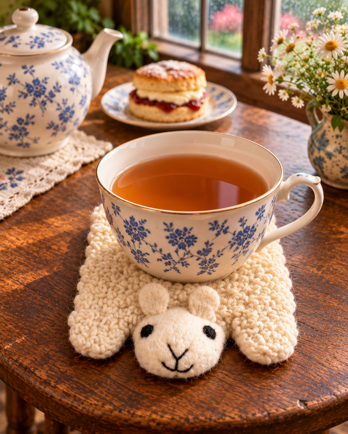 Felted Table Friends – Handmade Wool Felt Coasters