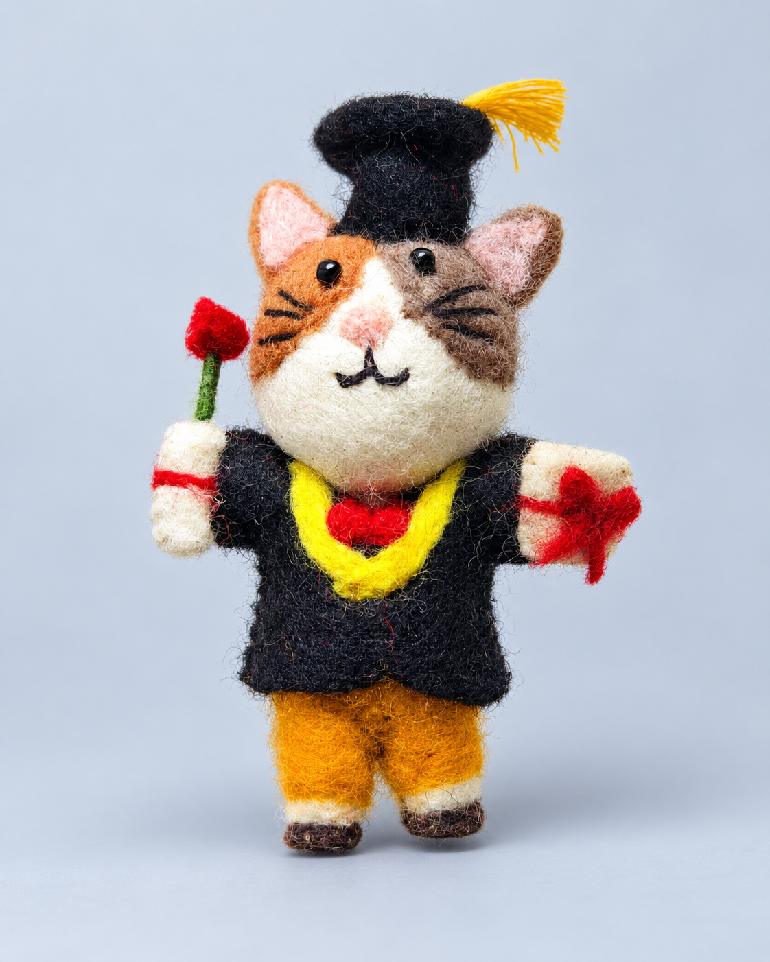Little Graduates – Handmade Wool Felt Graduation Ornaments