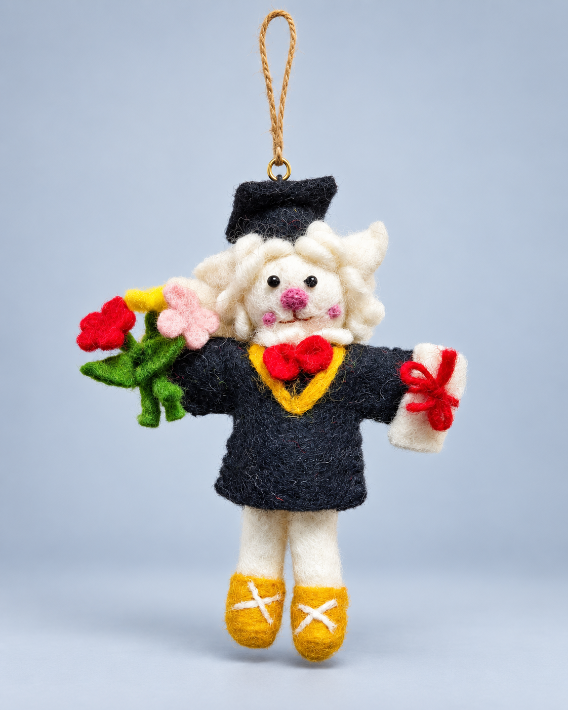 Little Graduates – Handmade Wool Felt Graduation Ornaments