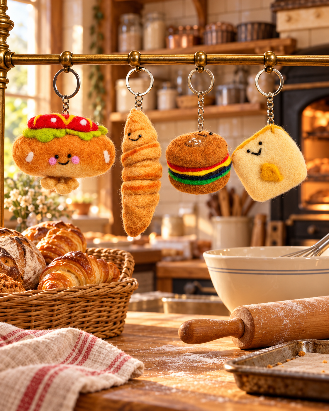 Little Bakery Treats – Handmade Wool Felt Food Charms