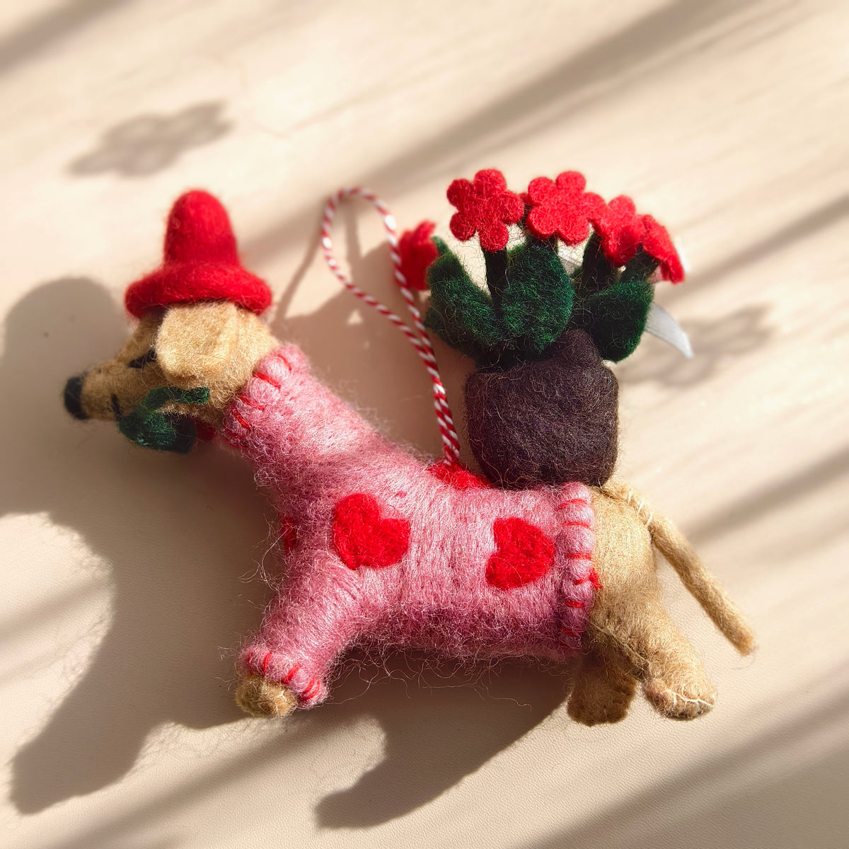 Faithful Little Dogs – Handmade Wool Felt Dog Charms & Ornaments