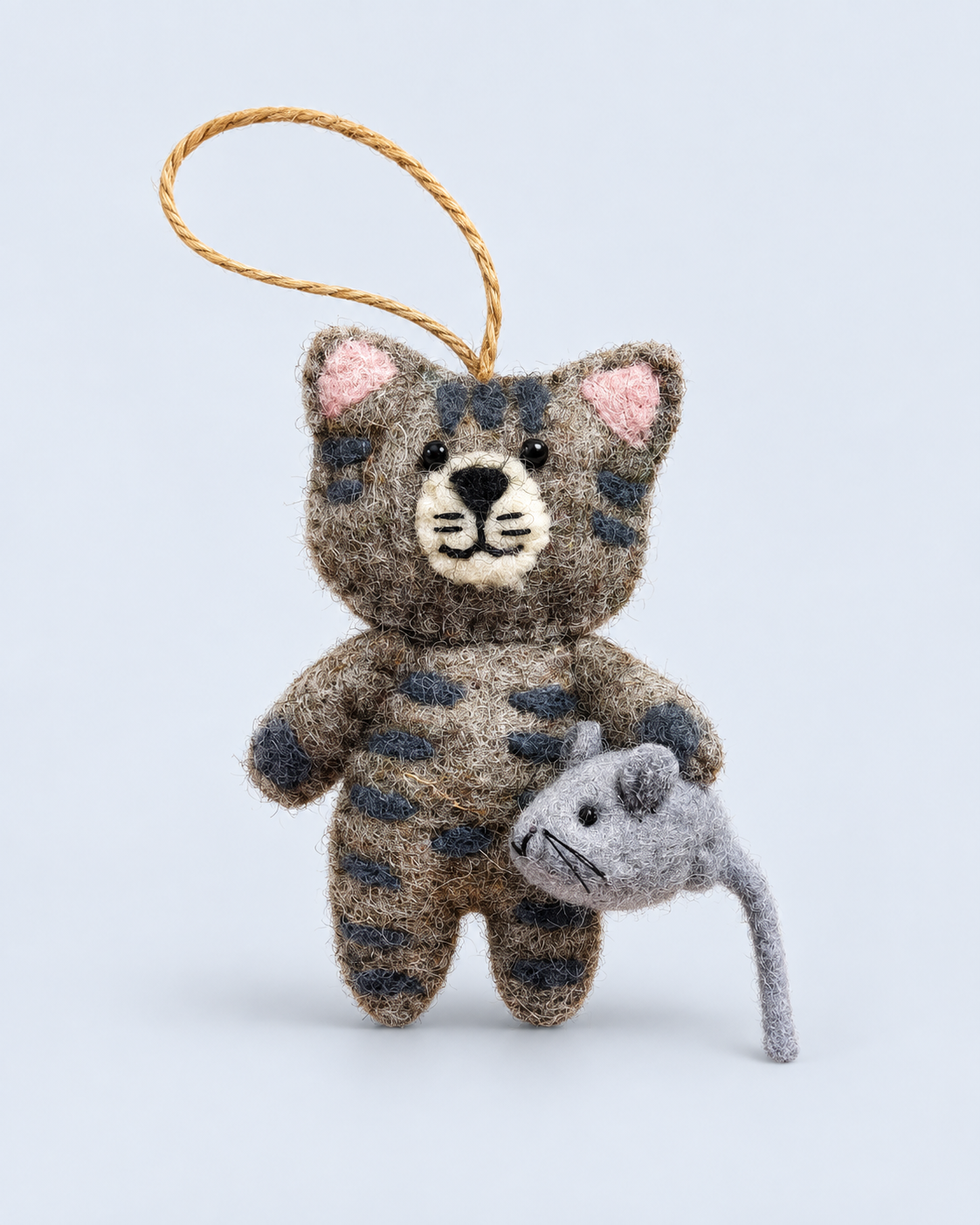 Purrfect Little Cats – Handmade Wool Felt Cat Charms & Ornaments