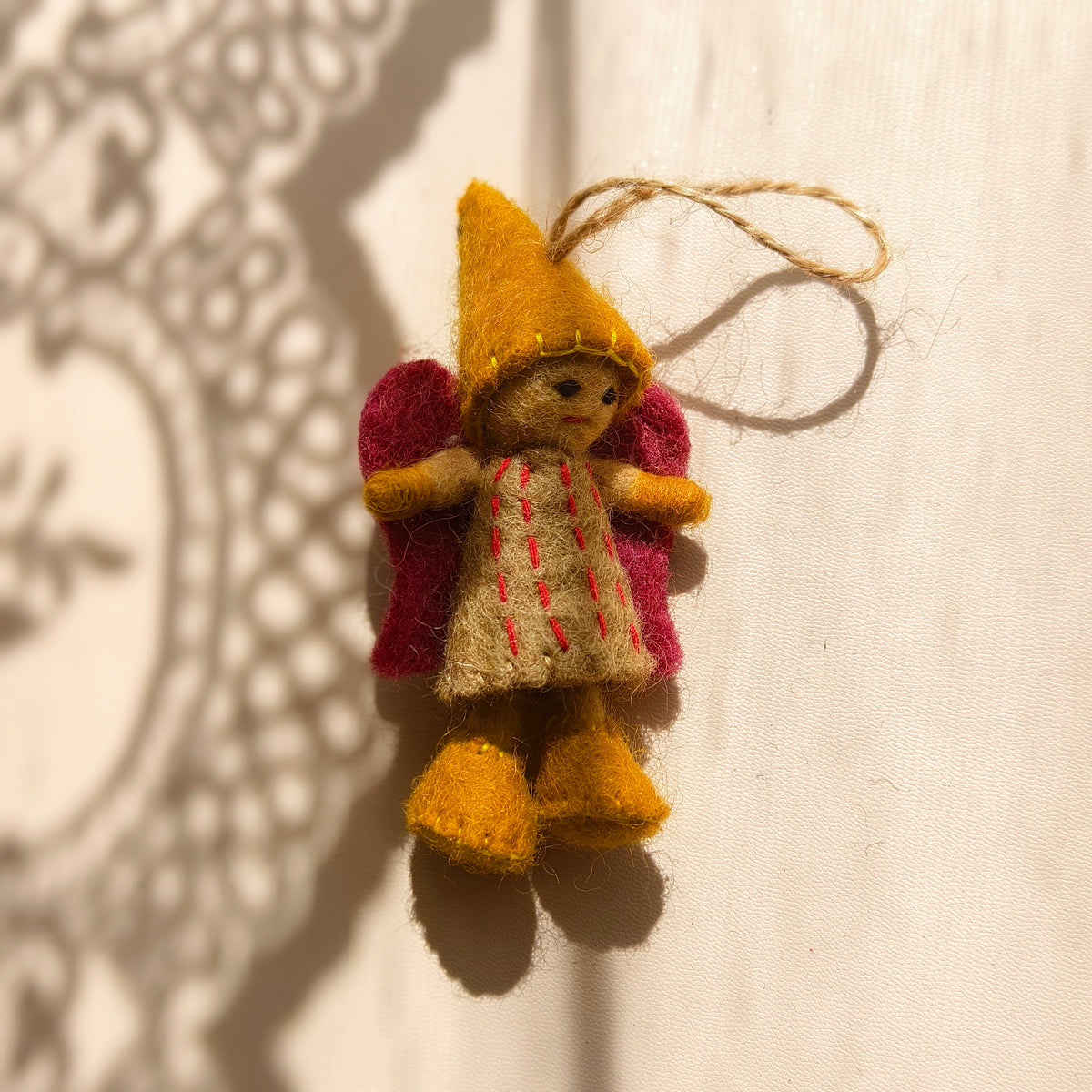 Woodland Elves – Handmade Wool Felt Elf Ornaments