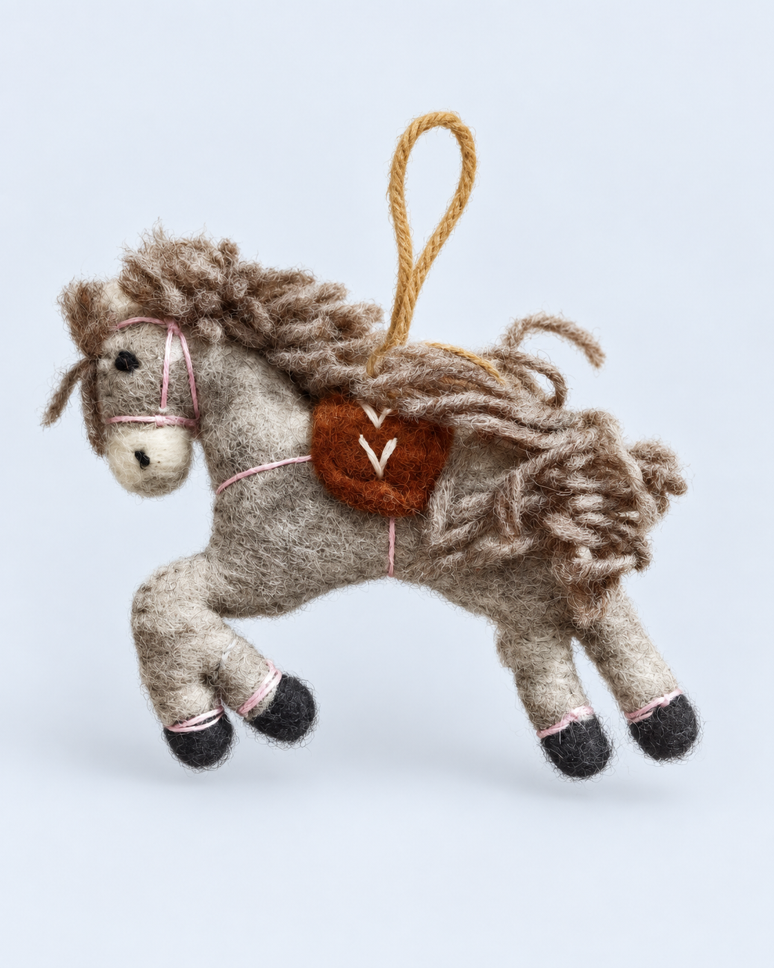 Pony Parade – Handmade Wool Felt Horse & Unicorn Ornaments