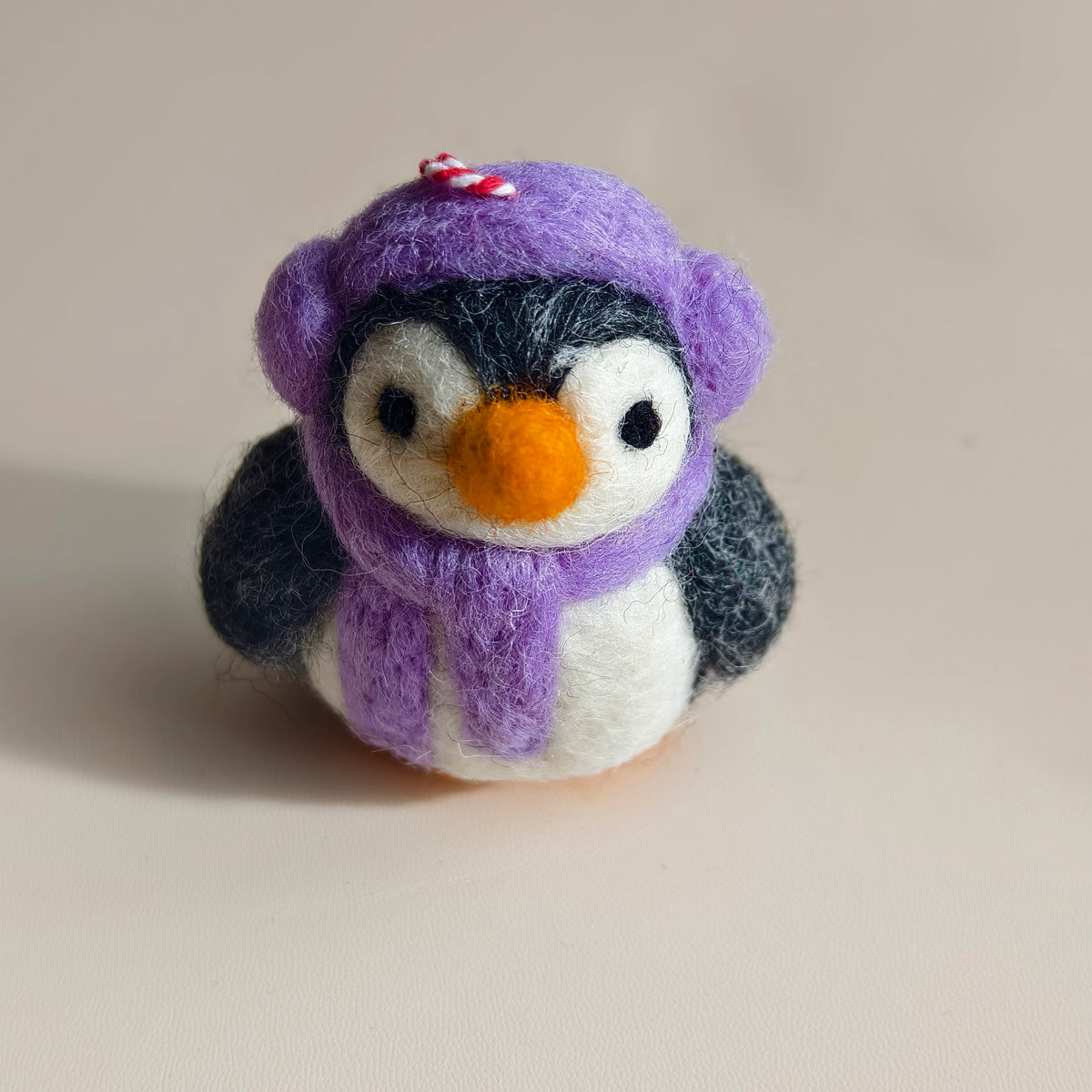 Little Penguin Parade – Handmade Wool Felt Penguin Ornaments