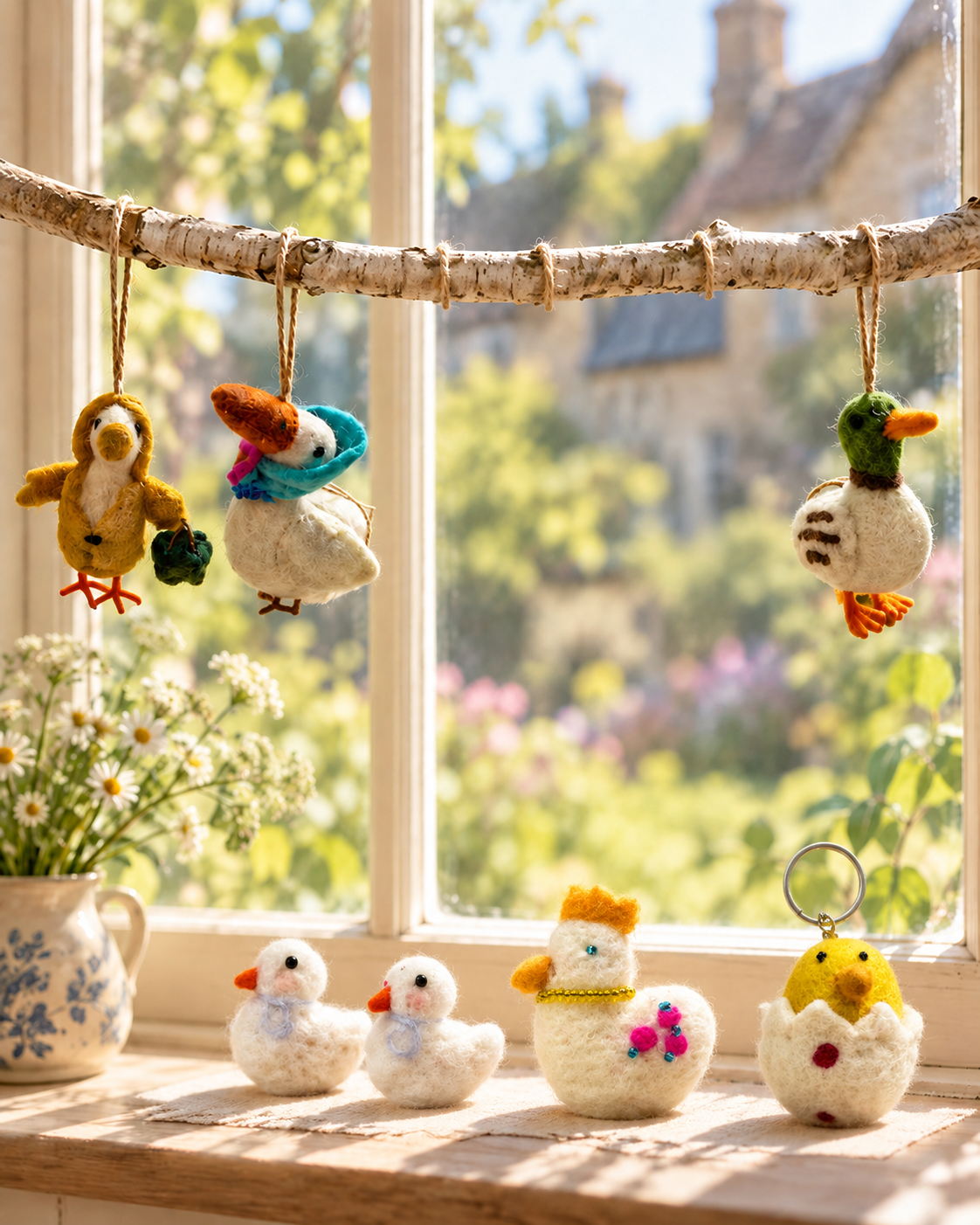 Farmyard Feathered Friends – Handmade Wool Felt Chicks & Ducks