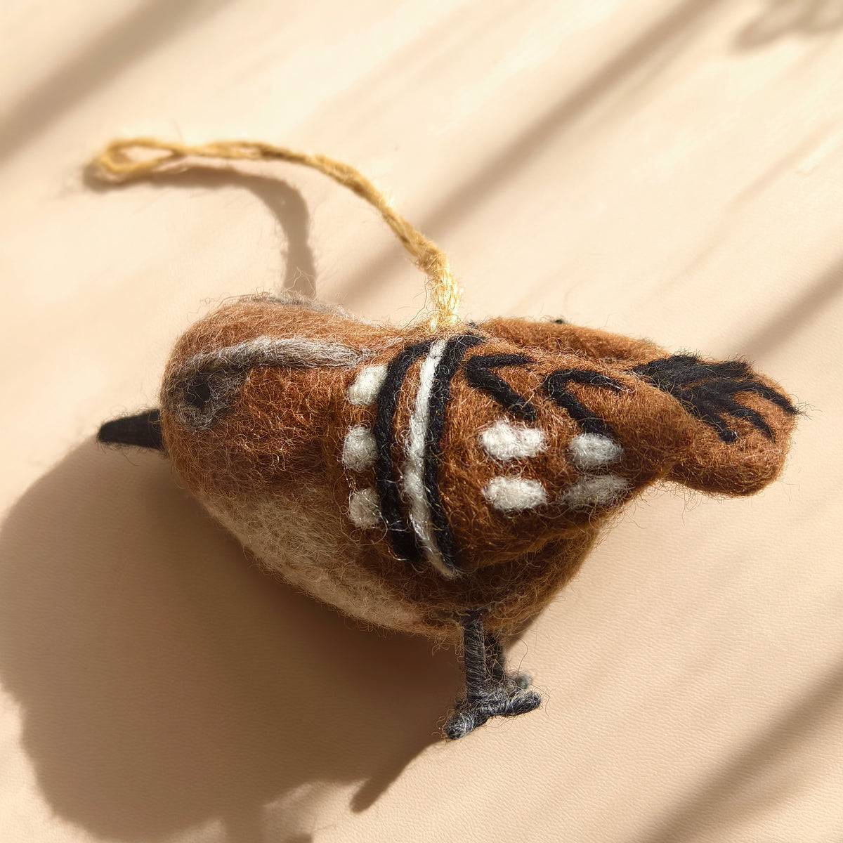Little Garden Birds – Handmade Wool Felt Bird Ornaments