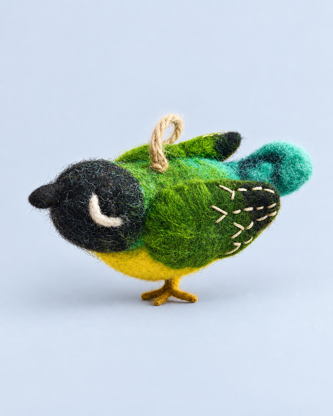 Little Garden Birds – Handmade Wool Felt Bird Ornaments