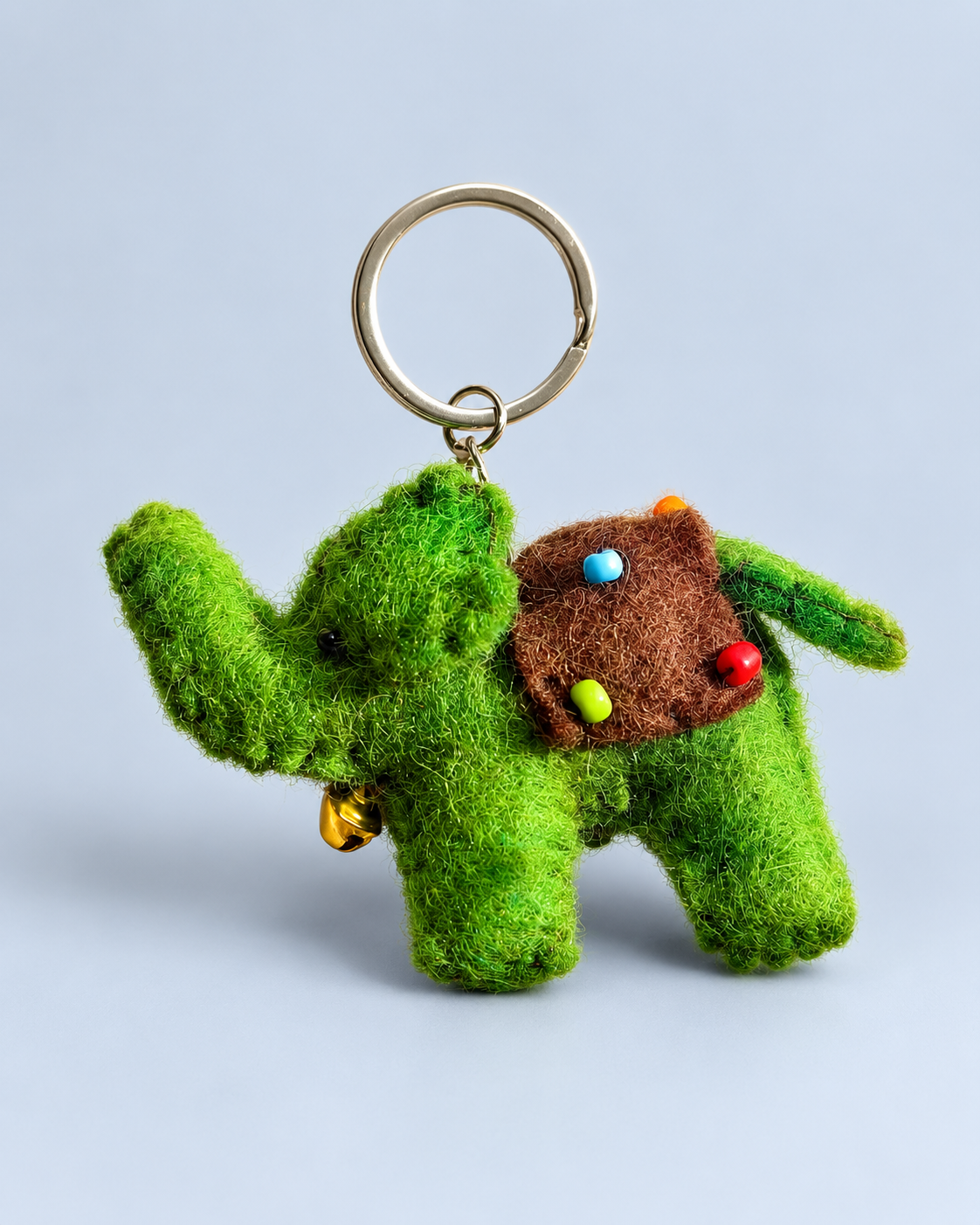 Little Elephant Companions – Handmade Wool Felt Keyrings