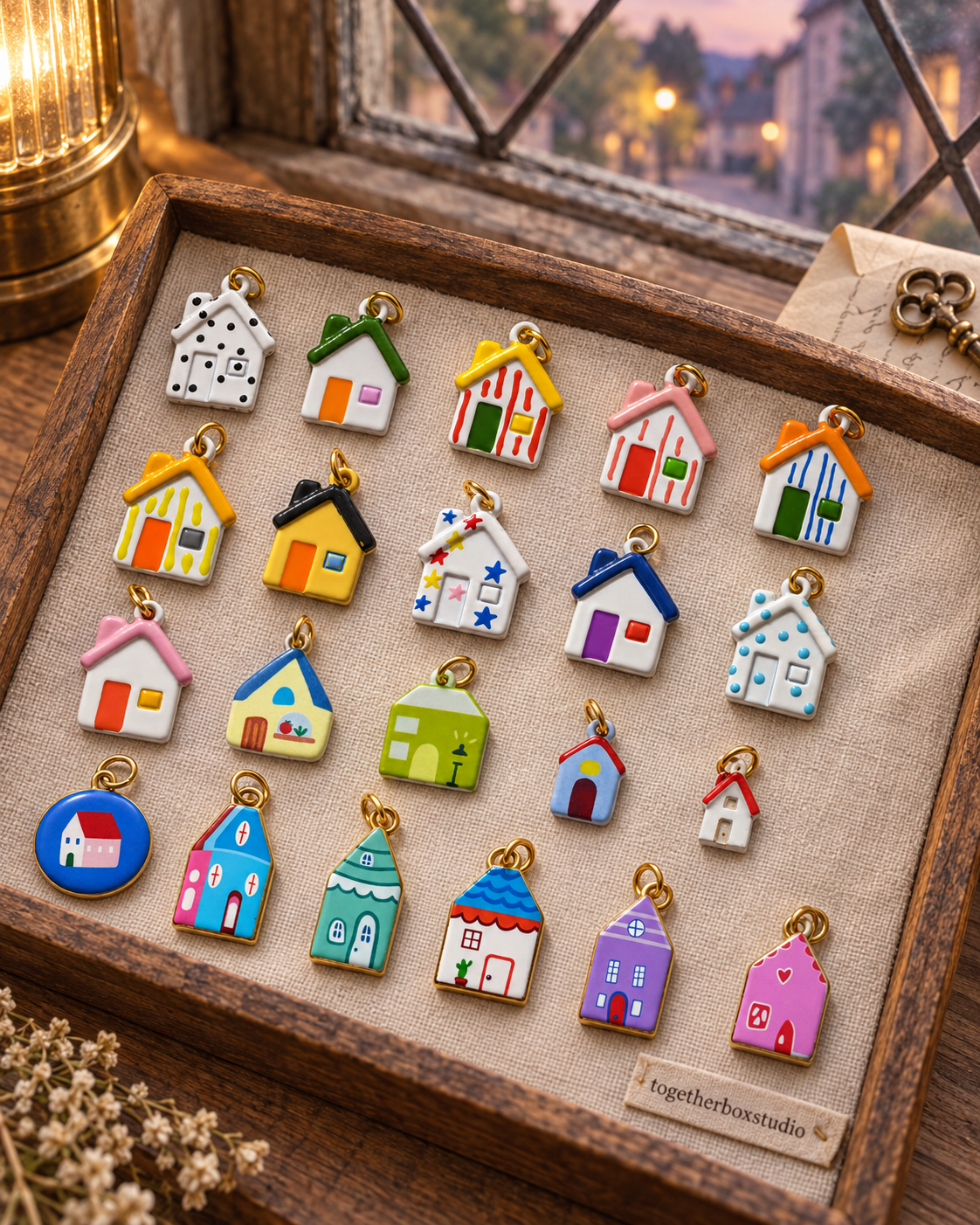 The Colourful Lane – Stainless Steel & Copper House Charms & Pendants