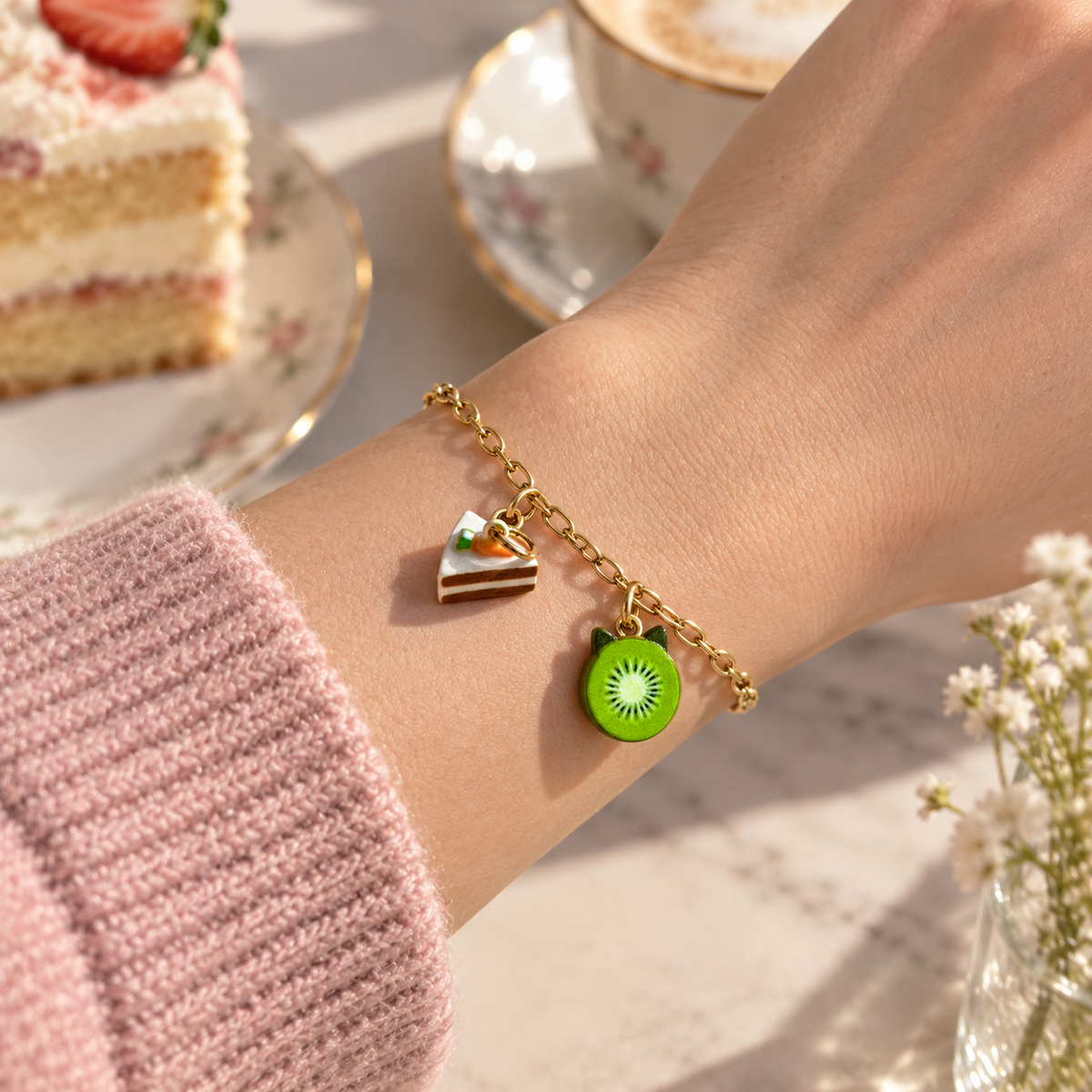 The Portobello Patisserie – Copper & Stainless Steel Dessert Charms & Pendants