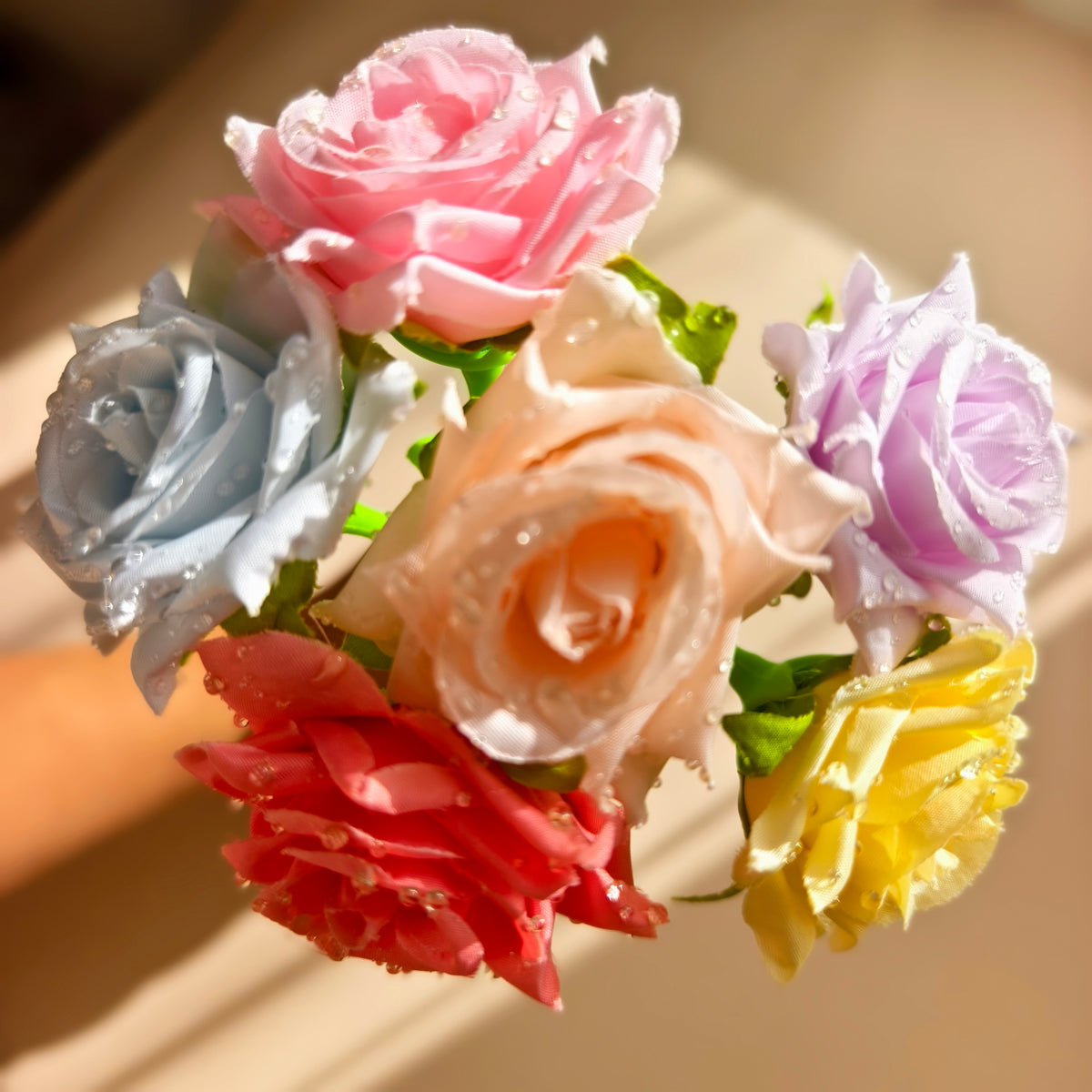 Dewdrop Garden Rose Pens – Six Floral Colours