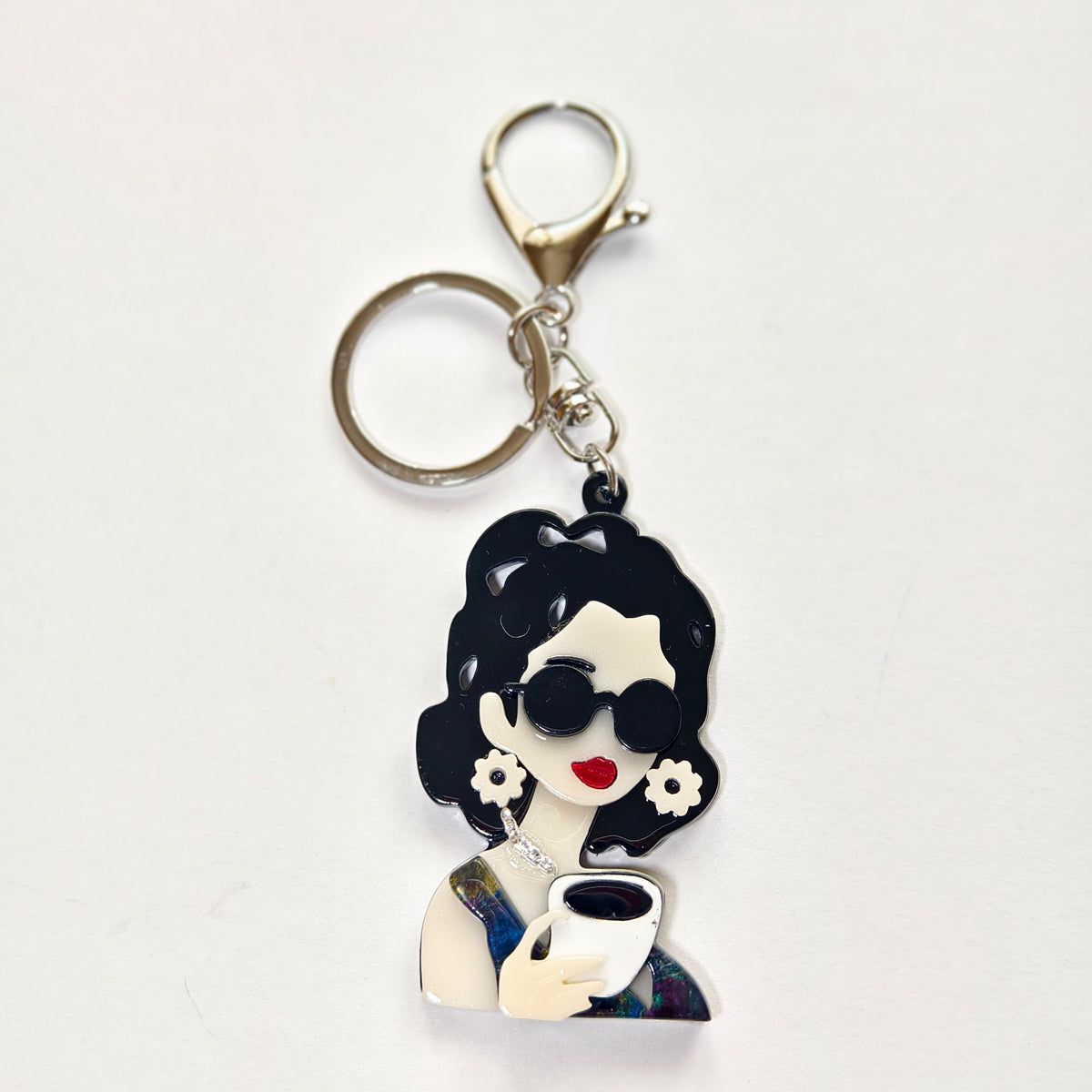 London It Girls Bag Charm & Keyring – Acetate