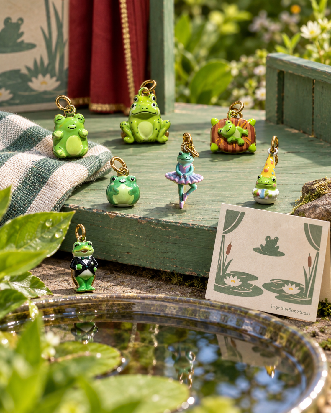 The Frog Pond Rehearsal – Copper & Stainless Steel Frog Charms & Pendants