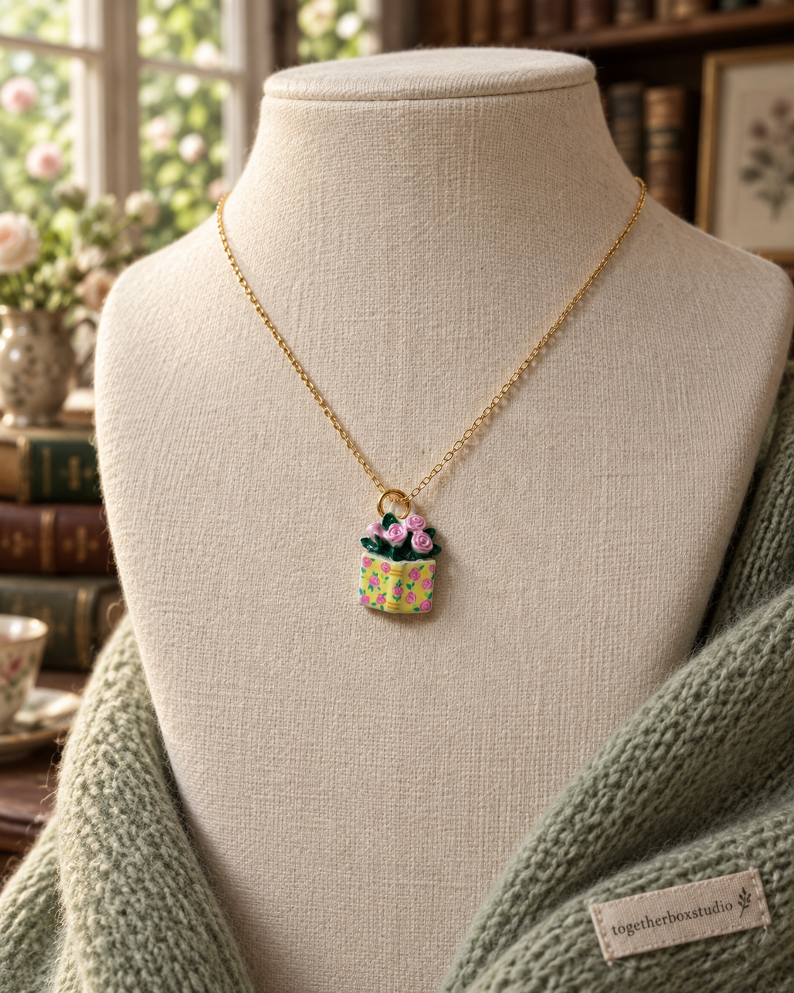 The Garden Library – Copper/Alloy Book Charms & Pendants
