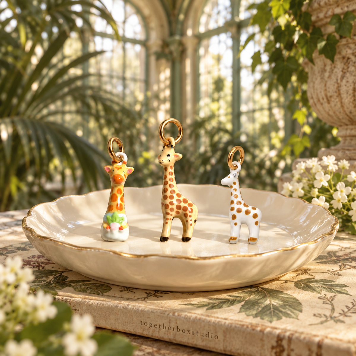 The Palm House Strollers – Copper Giraffe Charms & Pendants