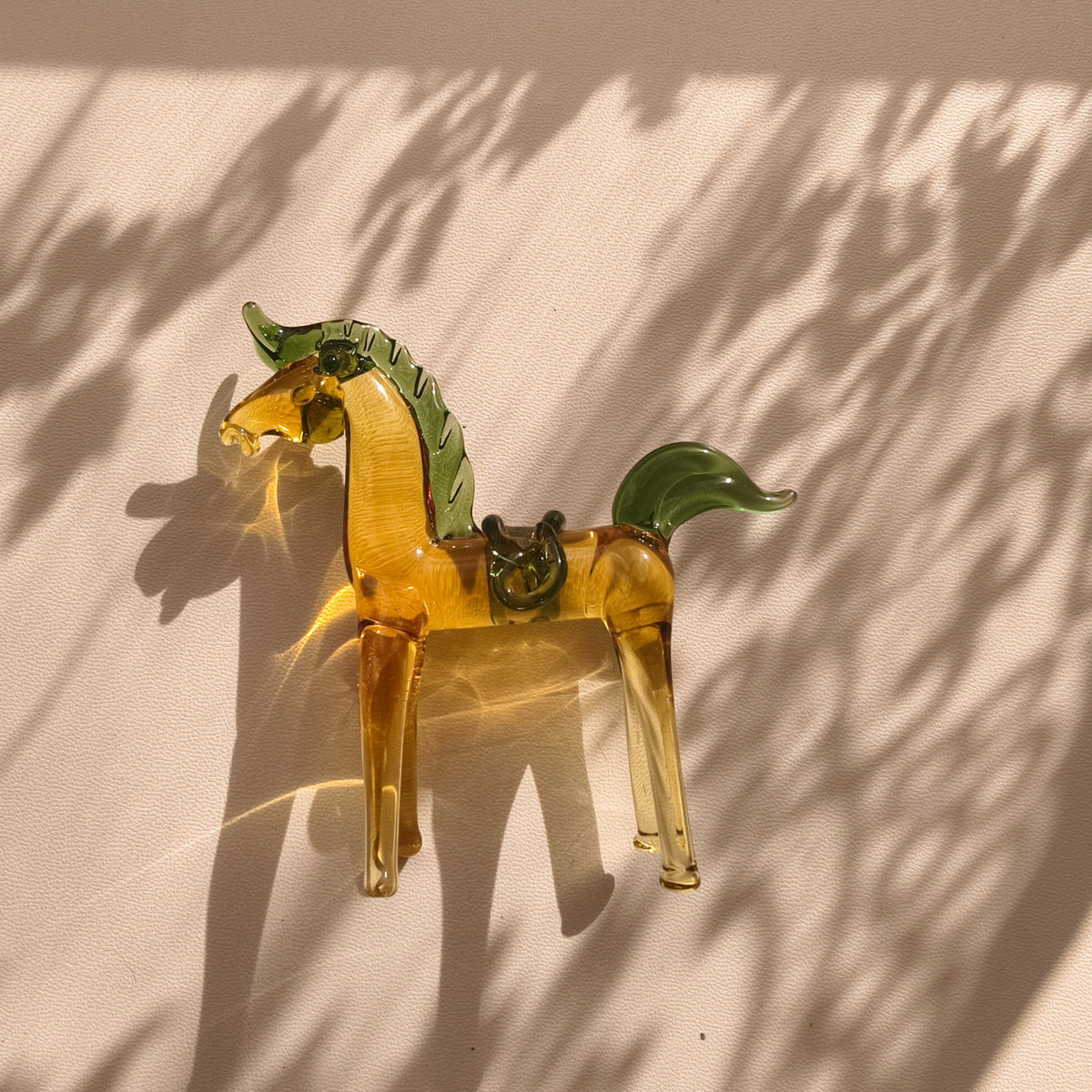 A Little Horse at First Light – Coloured Glass Figurine