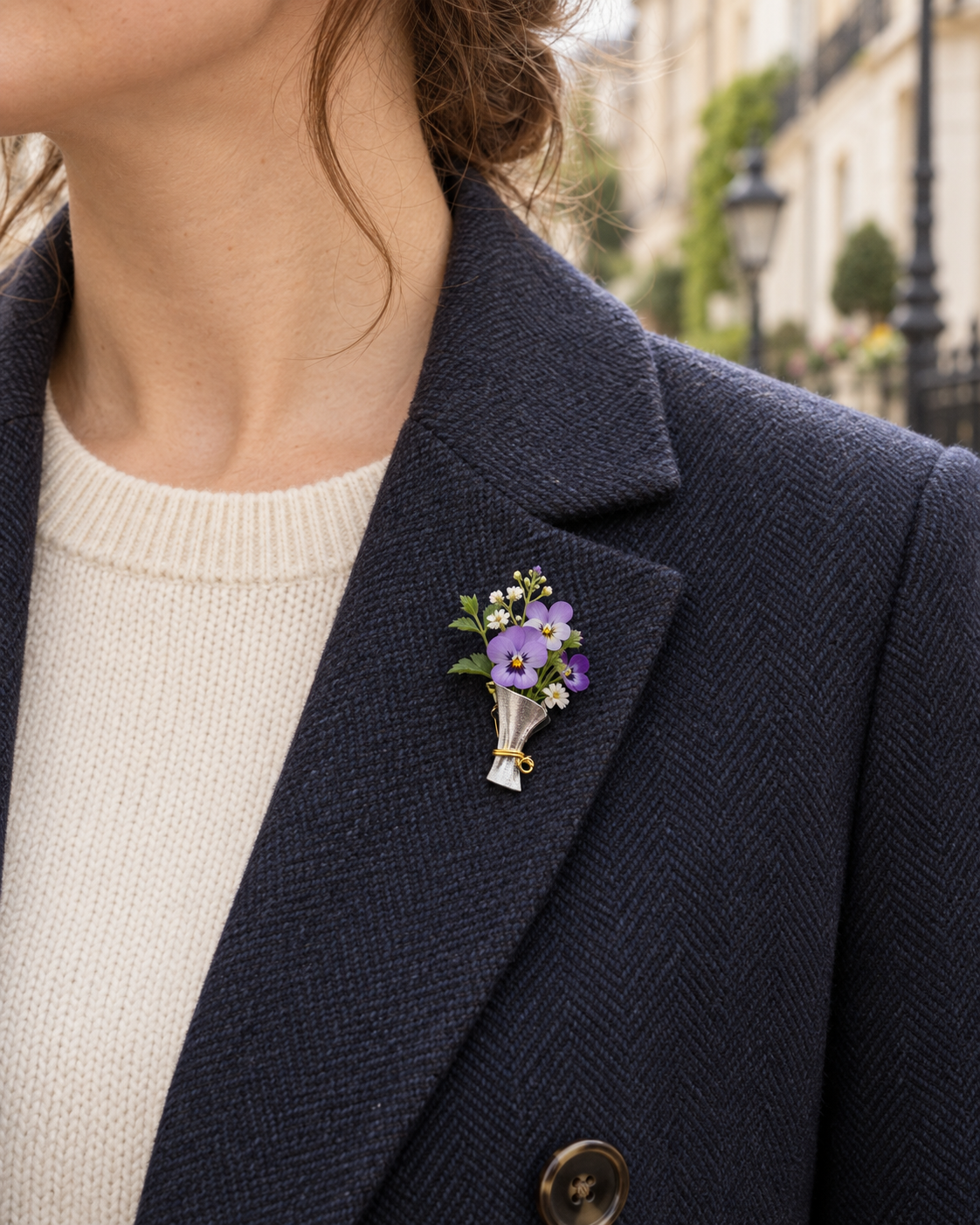 Make It Yours Bouquet Brooch – Gold-Plated Copper