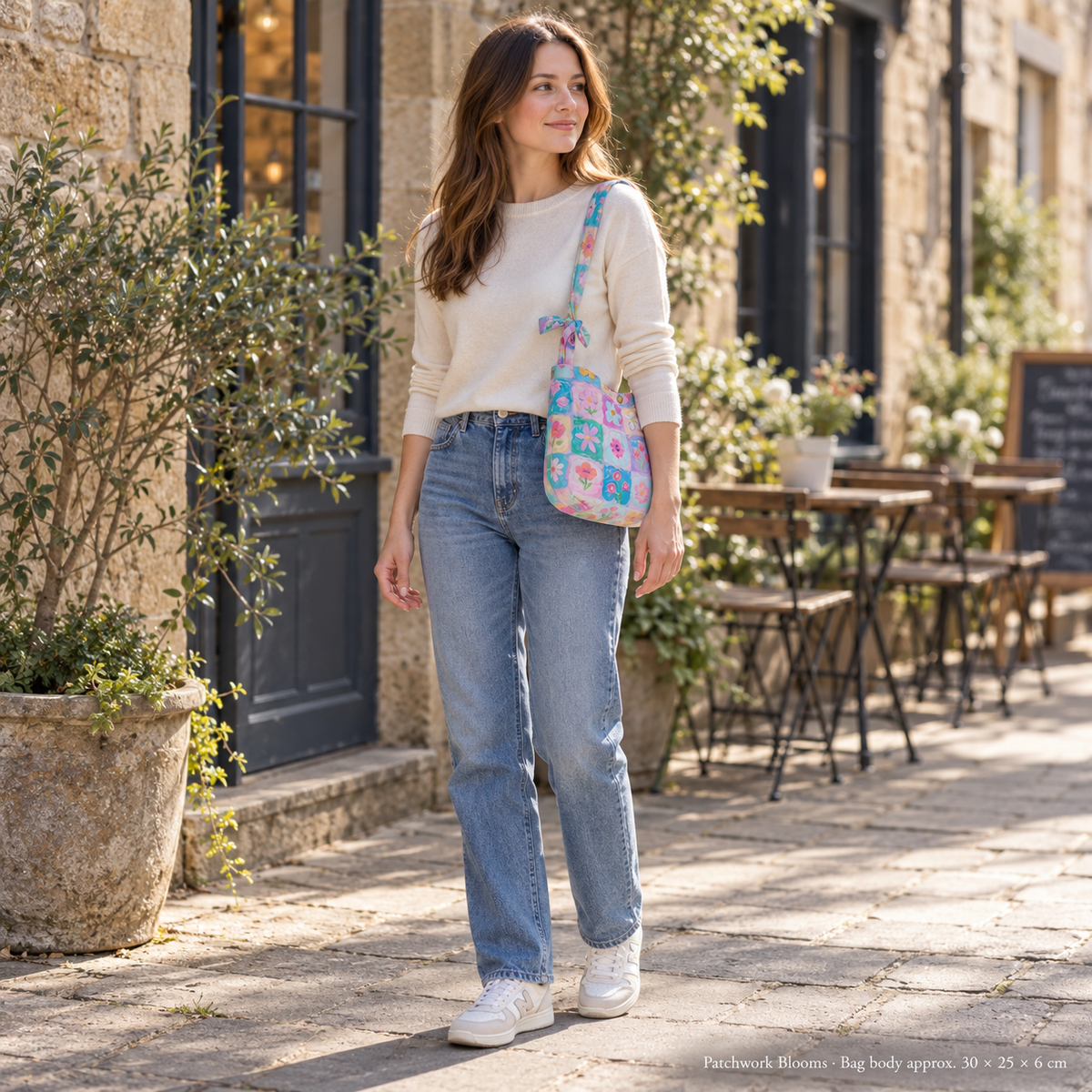 Patchwork Blooms – Colourful Shoulder Bag