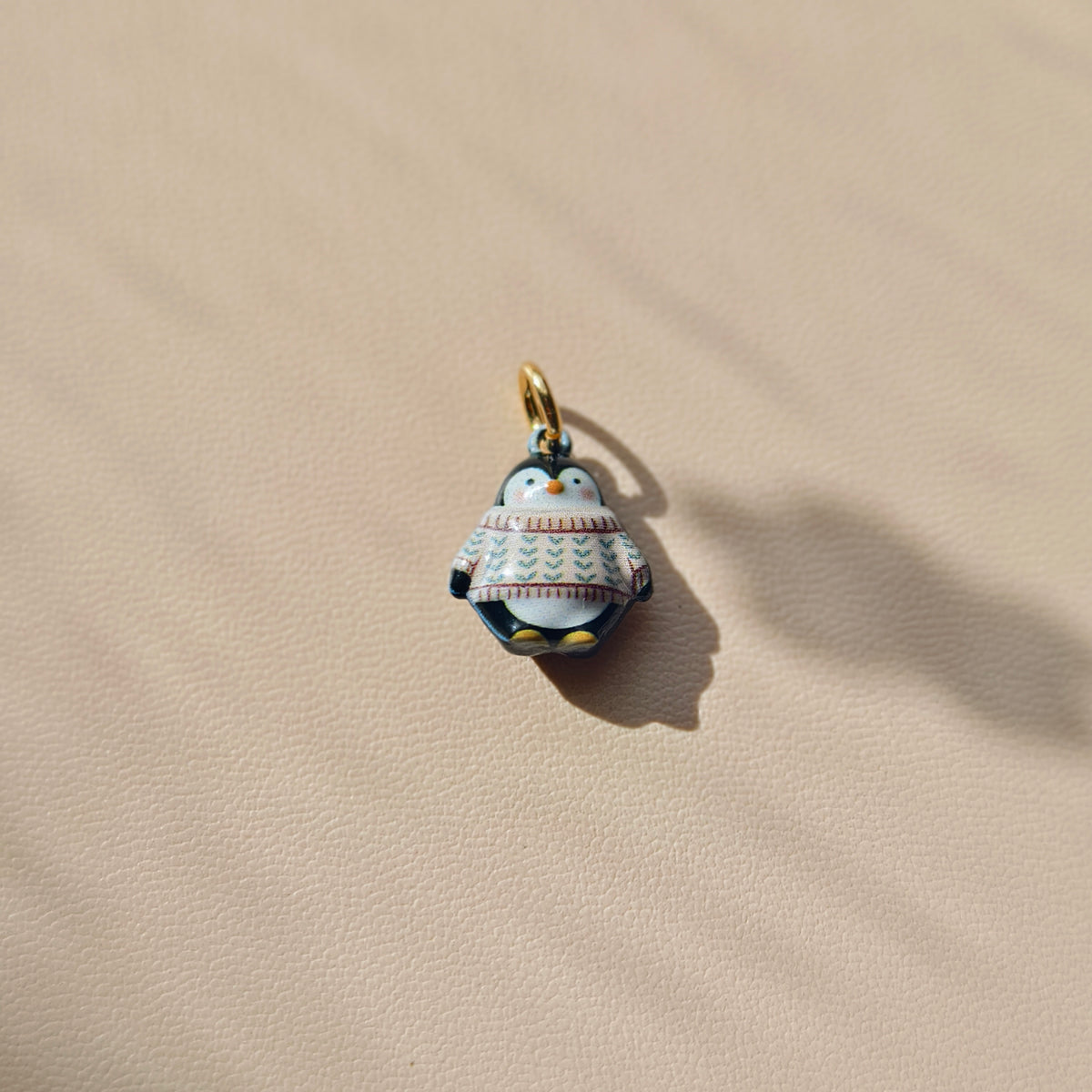 The Penguin Tea-Room Queue – Copper & Stainless Steel Penguin Charms & Pendants
