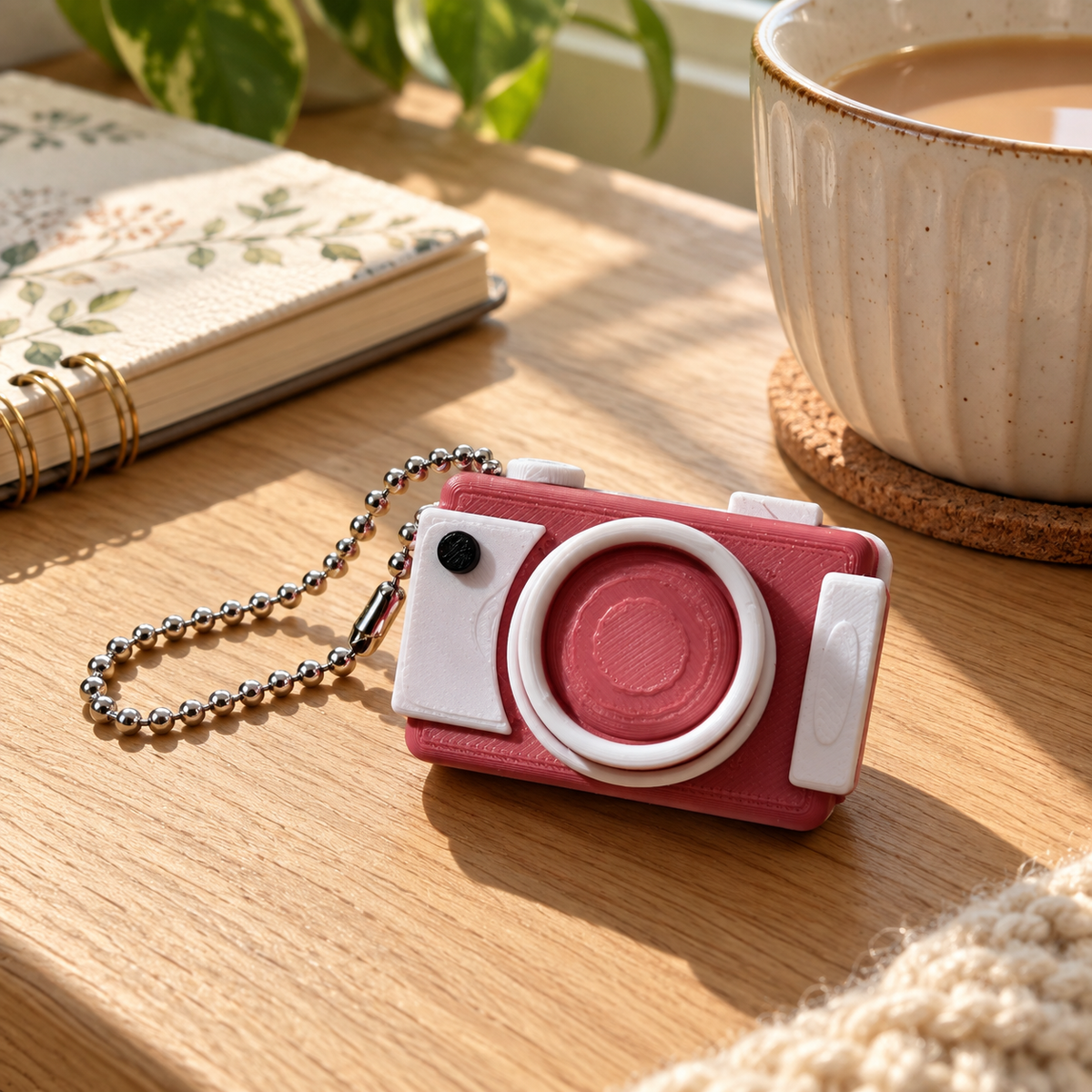 Little Snapshot – 3D-Printed PLA Camera Fidget Bag Charm