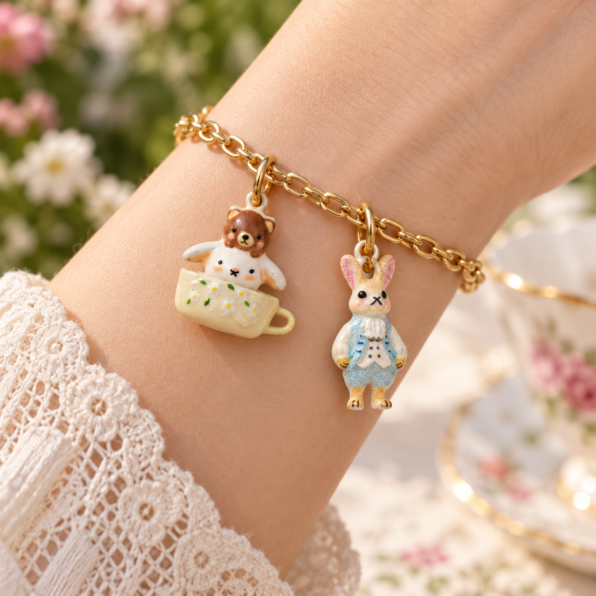 The Cottage-Garden Rabbit Club – Copper & Stainless Steel Rabbit Charms & Pendants