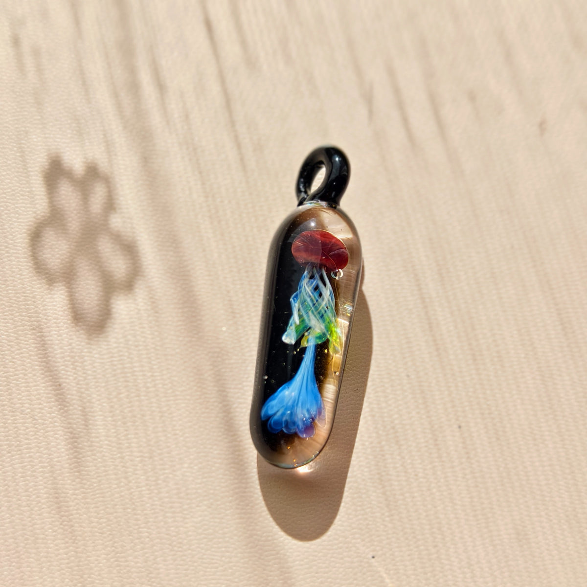 A Voyage into Wonder – Long Glass Jellyfish Pendants