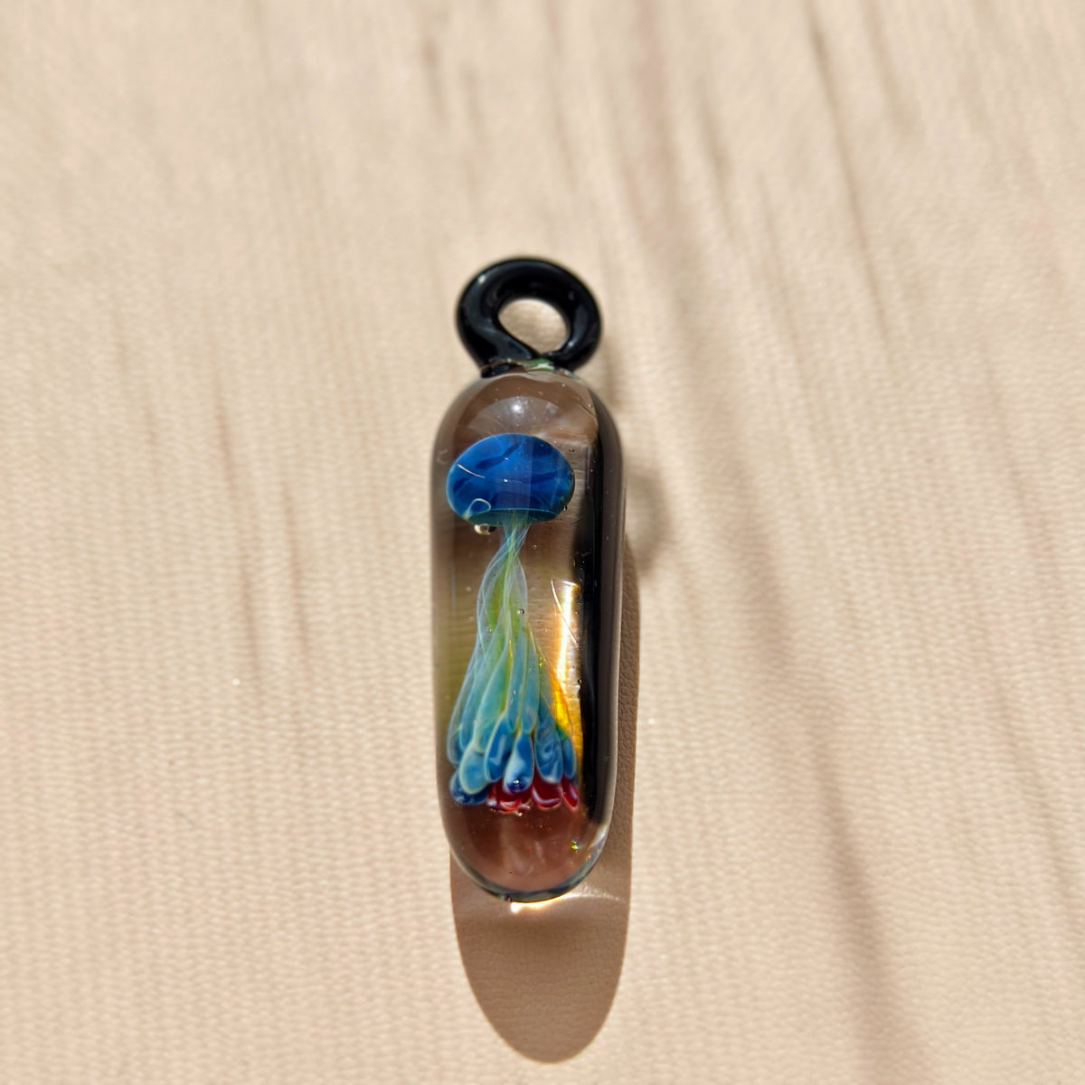 A Voyage into Wonder – Long Glass Jellyfish Pendants