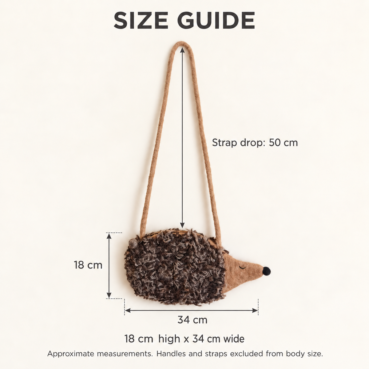 A Hedgehog on the Lane – Handmade 3D Wool Felt Shoulder Bag