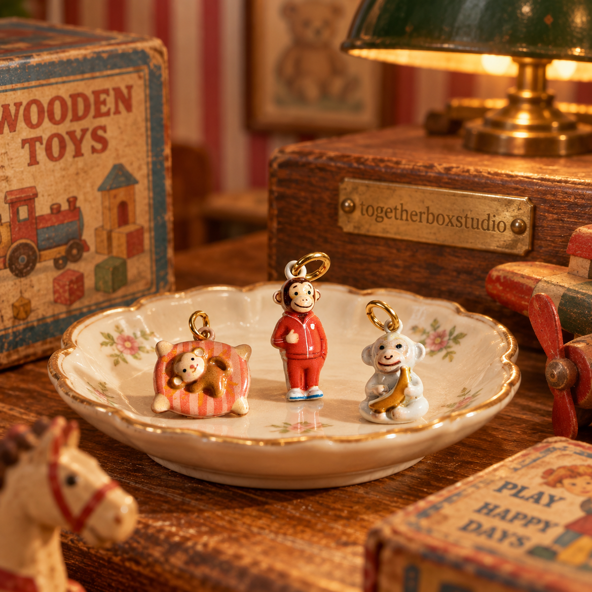 The Toyshop Mischief – Copper Monkey Charms & Pendants
